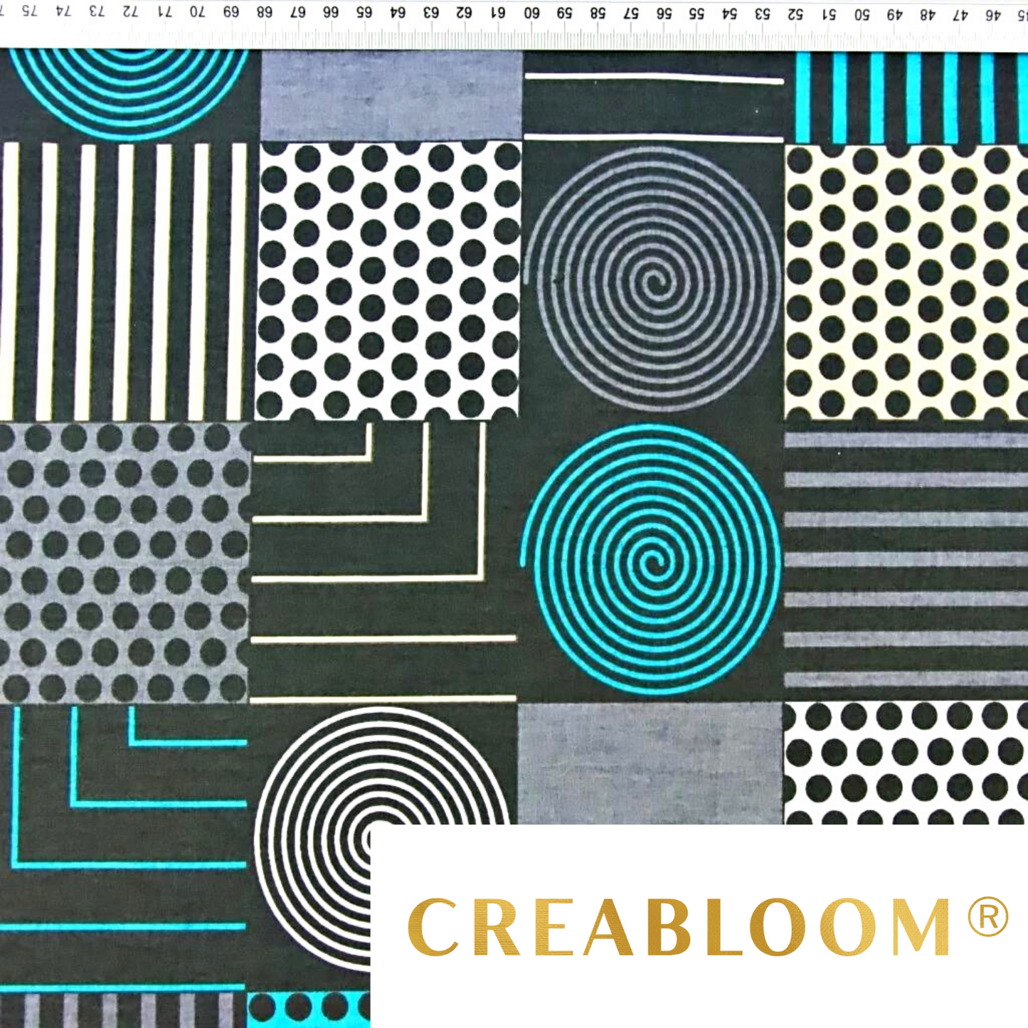 Tissu Coton Motif Patchwork