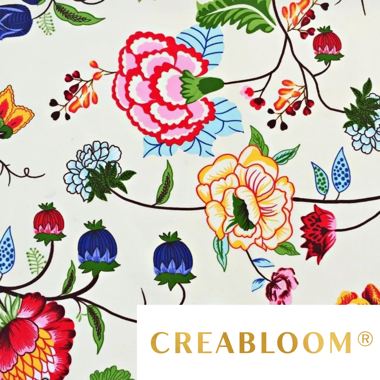 Tissu Coton Motif Fleurs