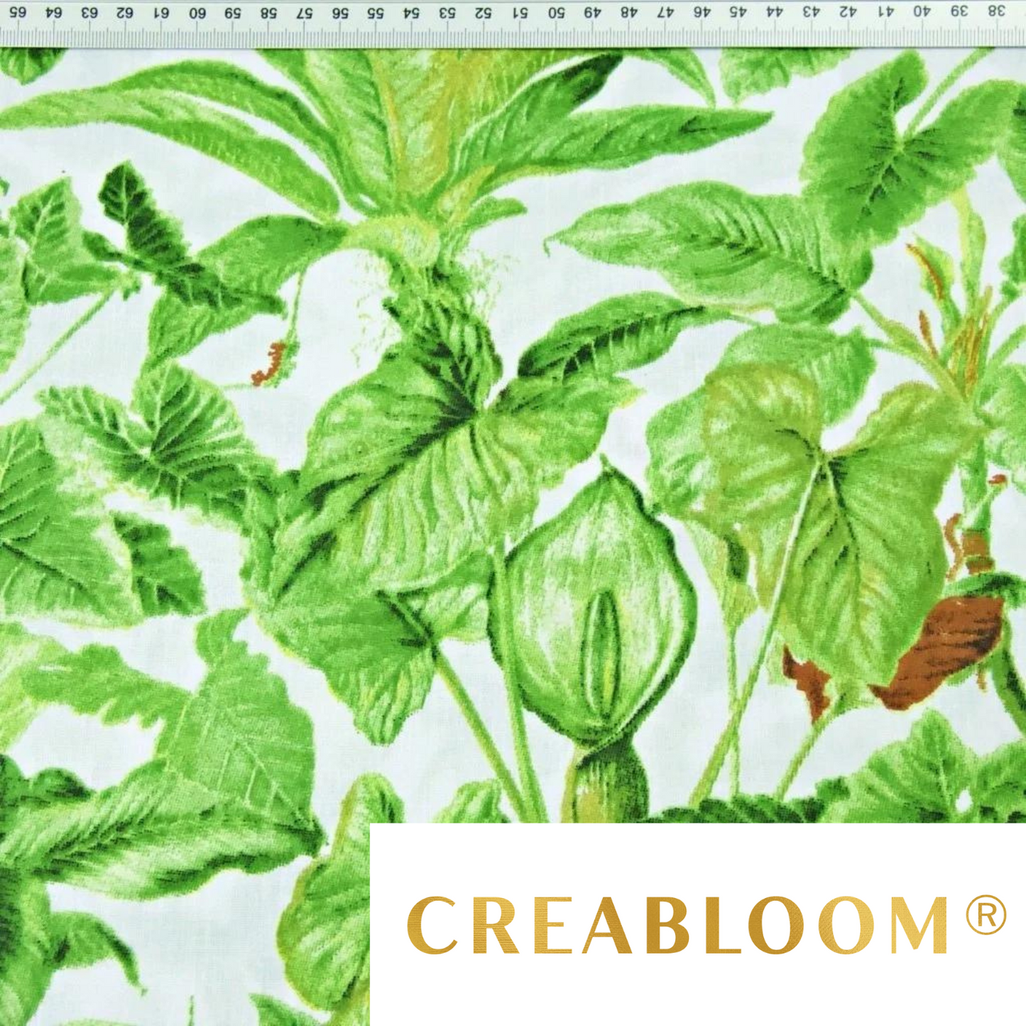 Tissu Coton Motif Plantes