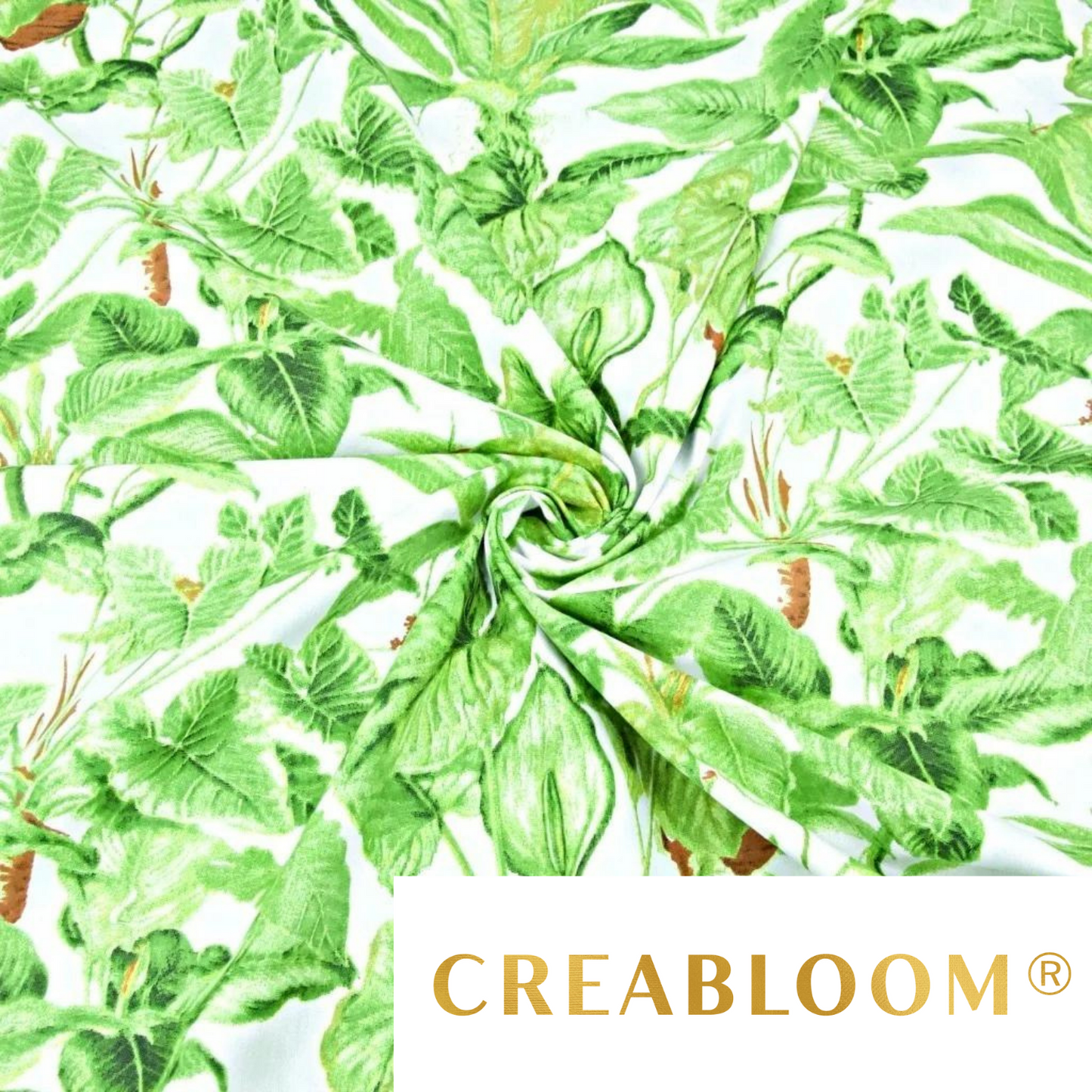 Tissu Coton Motif Plantes