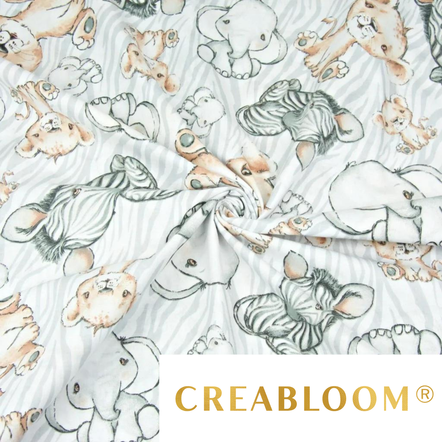 Tissu Coton Motif Animaux