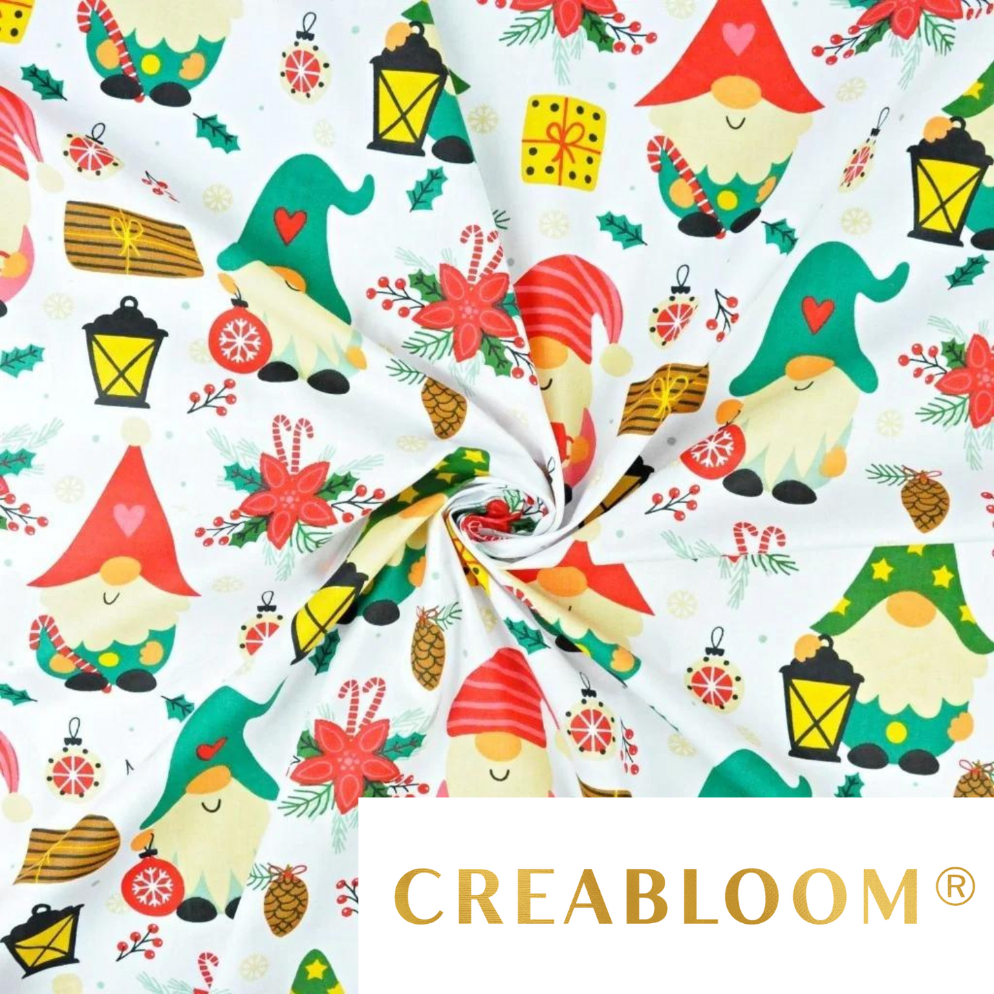 Tissu Coton Motif Noël