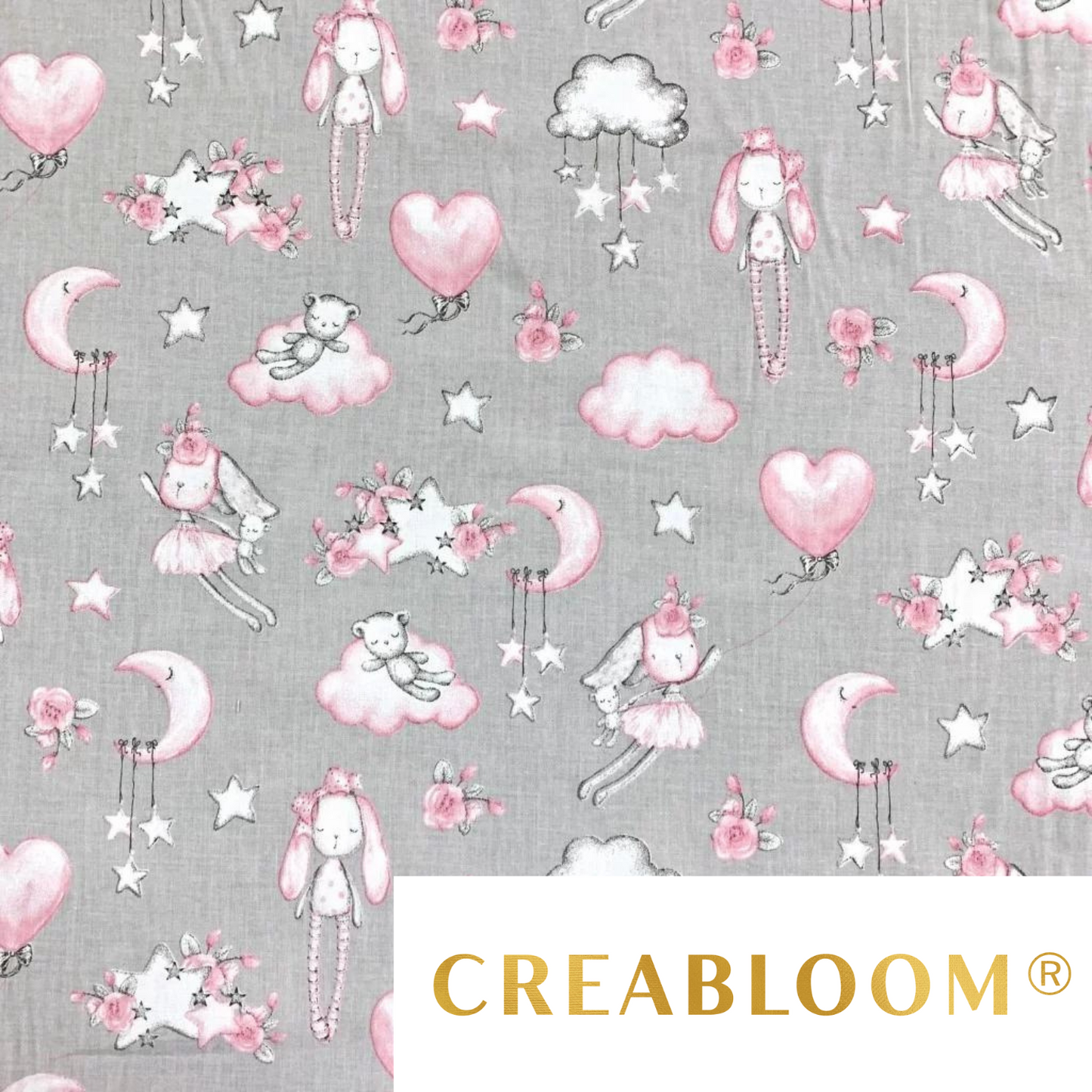 Tissu Coton Motif Doudous