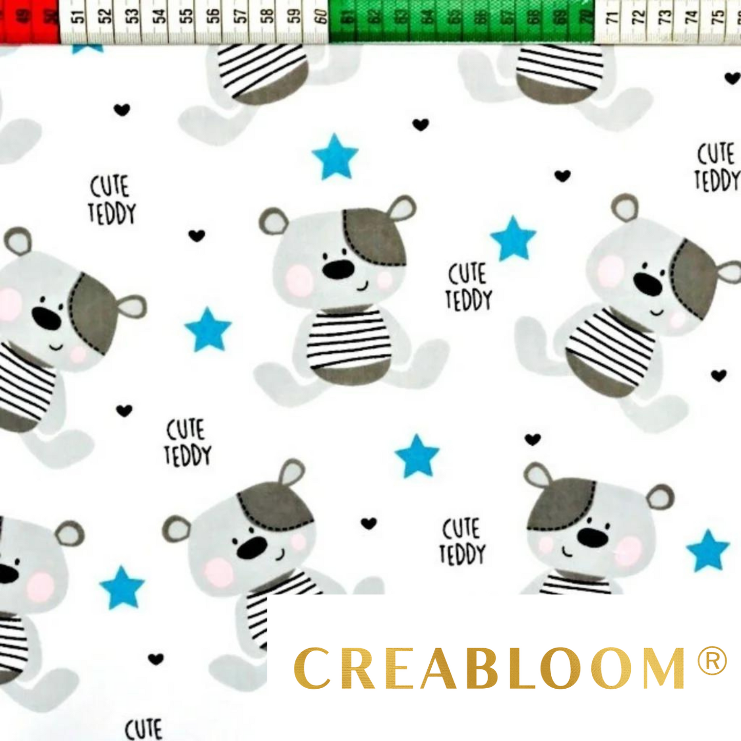 Tissu Coton Motif Oursons