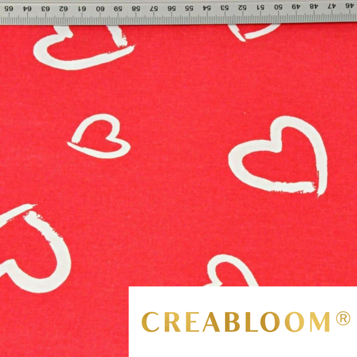 Tissu Coton Motif Coeurs