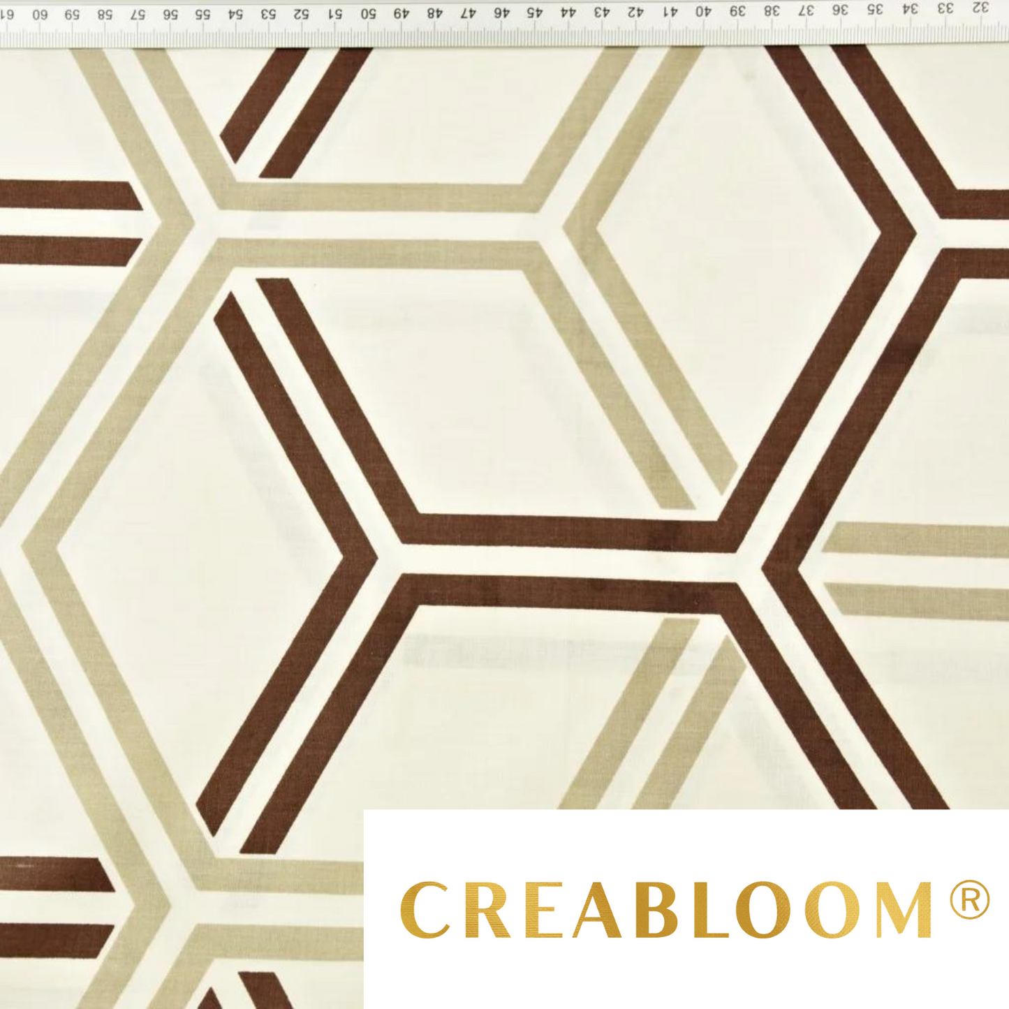 Tissu Coton Motif Géométrique
