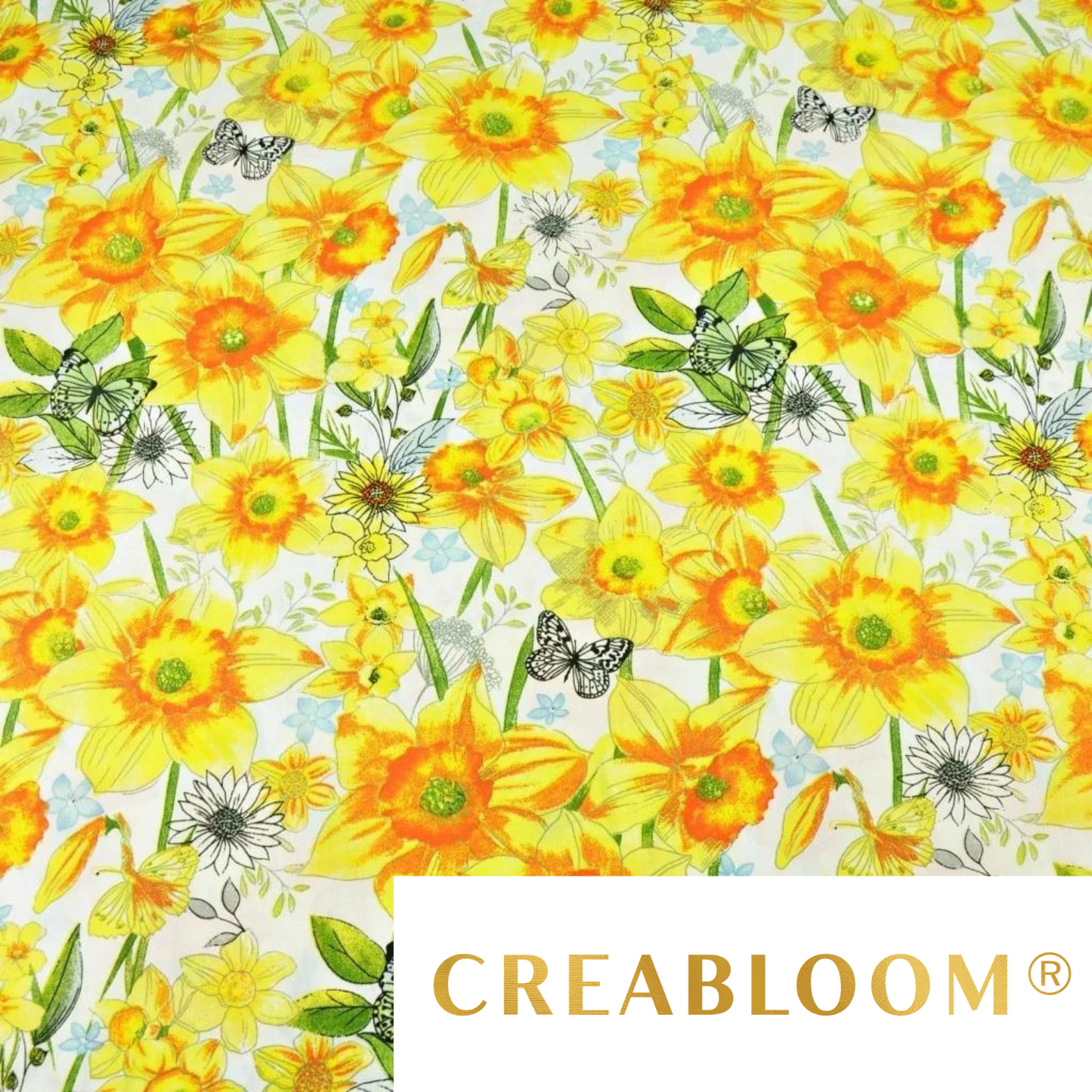 Tissu Coton Motif Fleurs