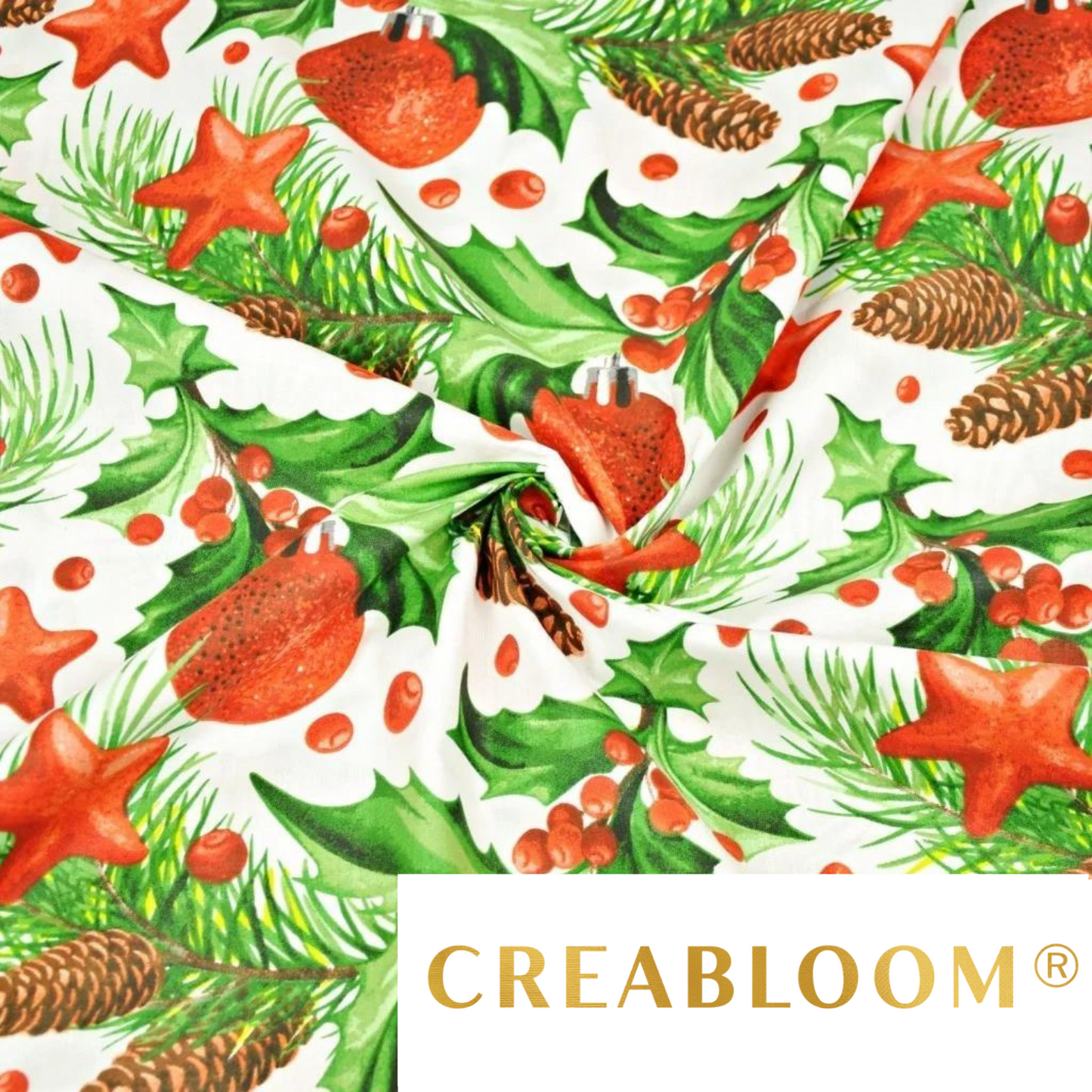 Tissu Coton Motif Noël