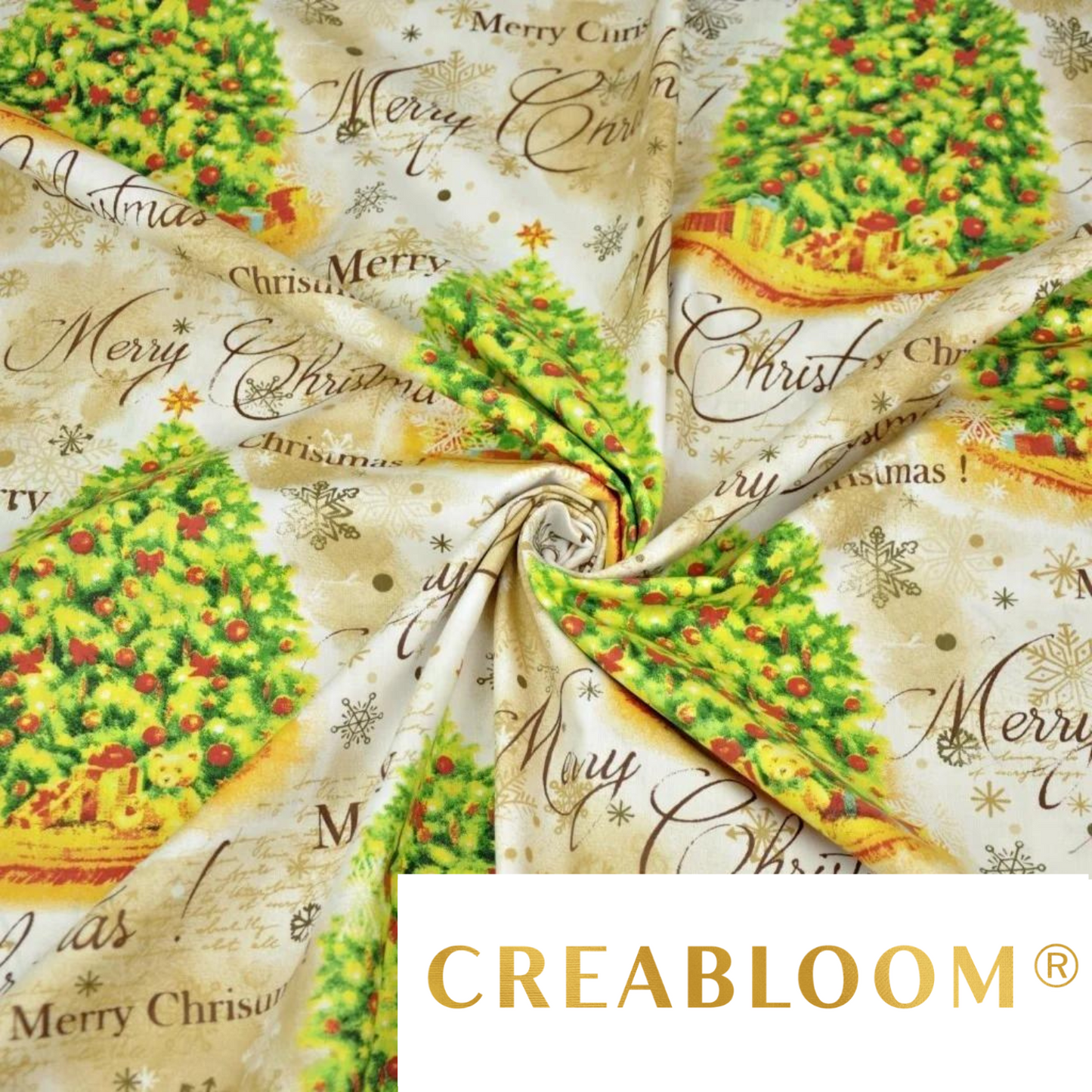 Tissu Coton Motif Noël