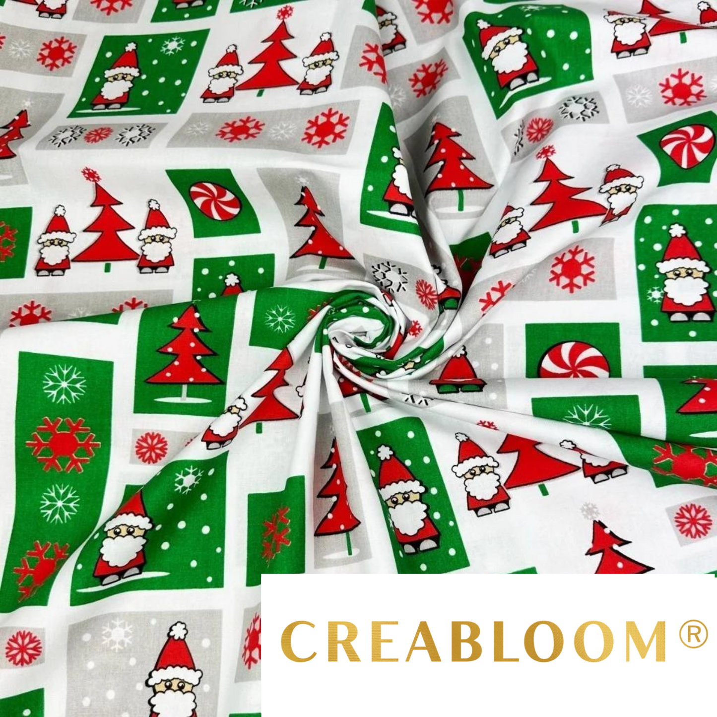 Tissu Coton Motif Noël