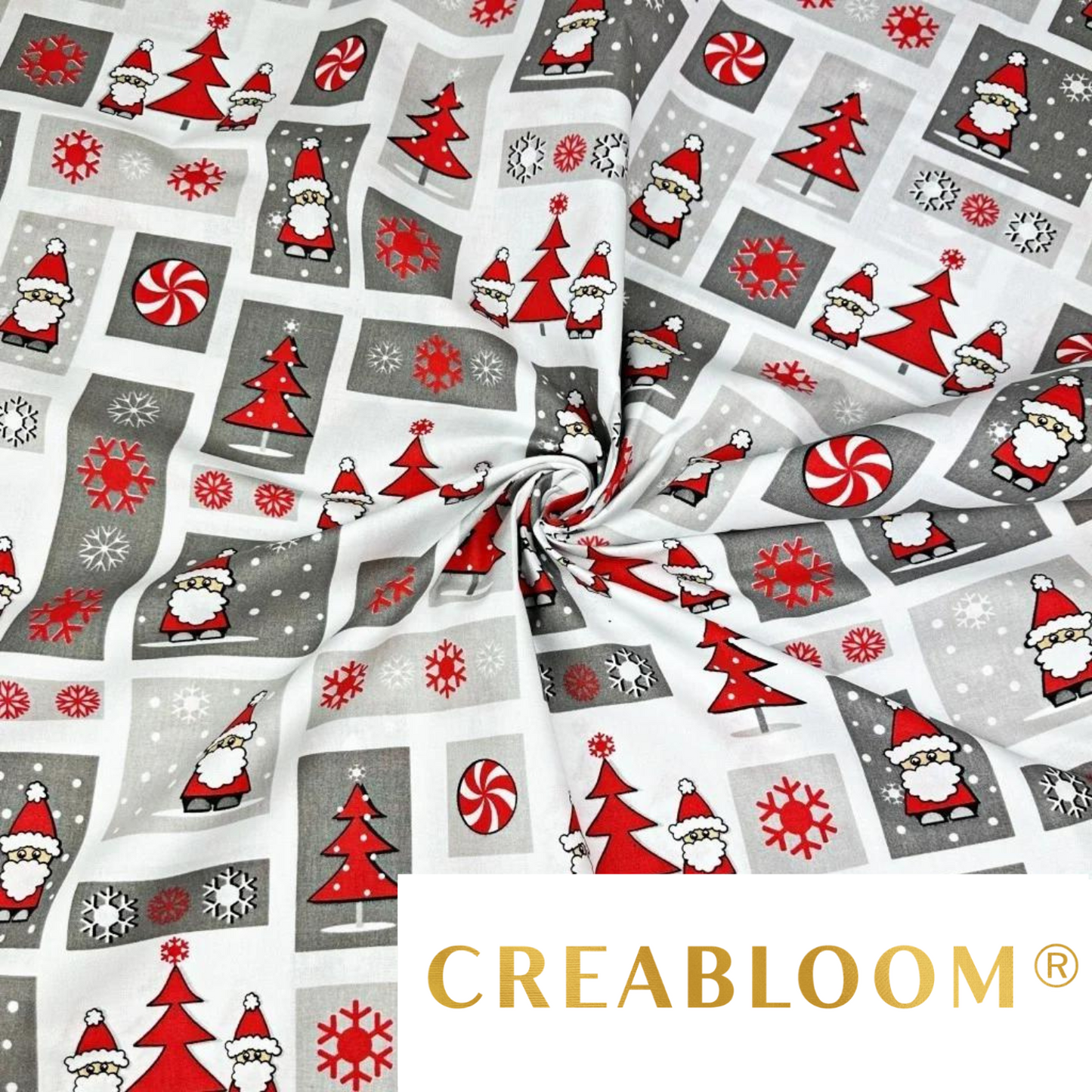 Tissu Coton Motif Noël