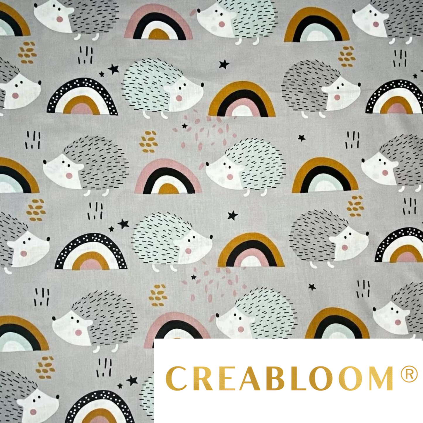 Tissu Coton Motif Hérissons