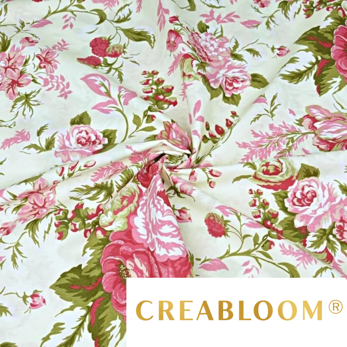 Tissu Coton Motif Fleurs