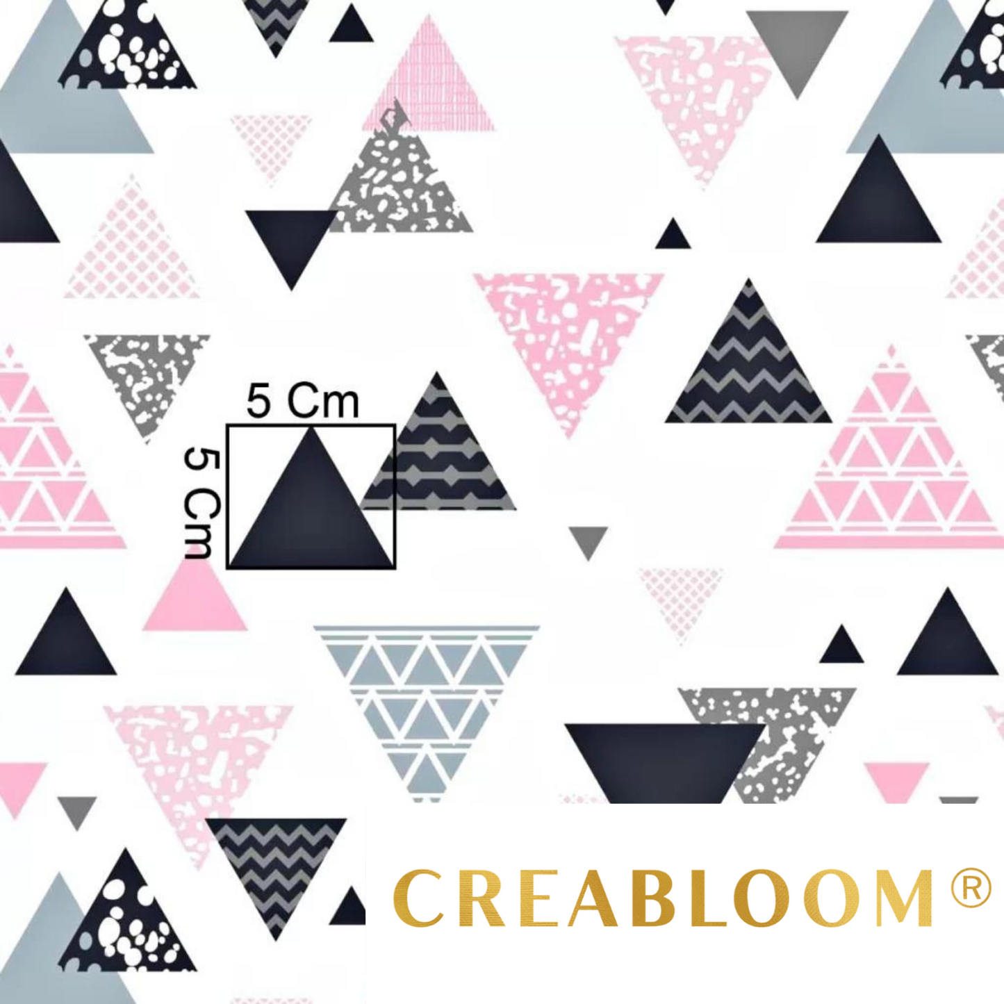 Tissu Coton Motif Triangles