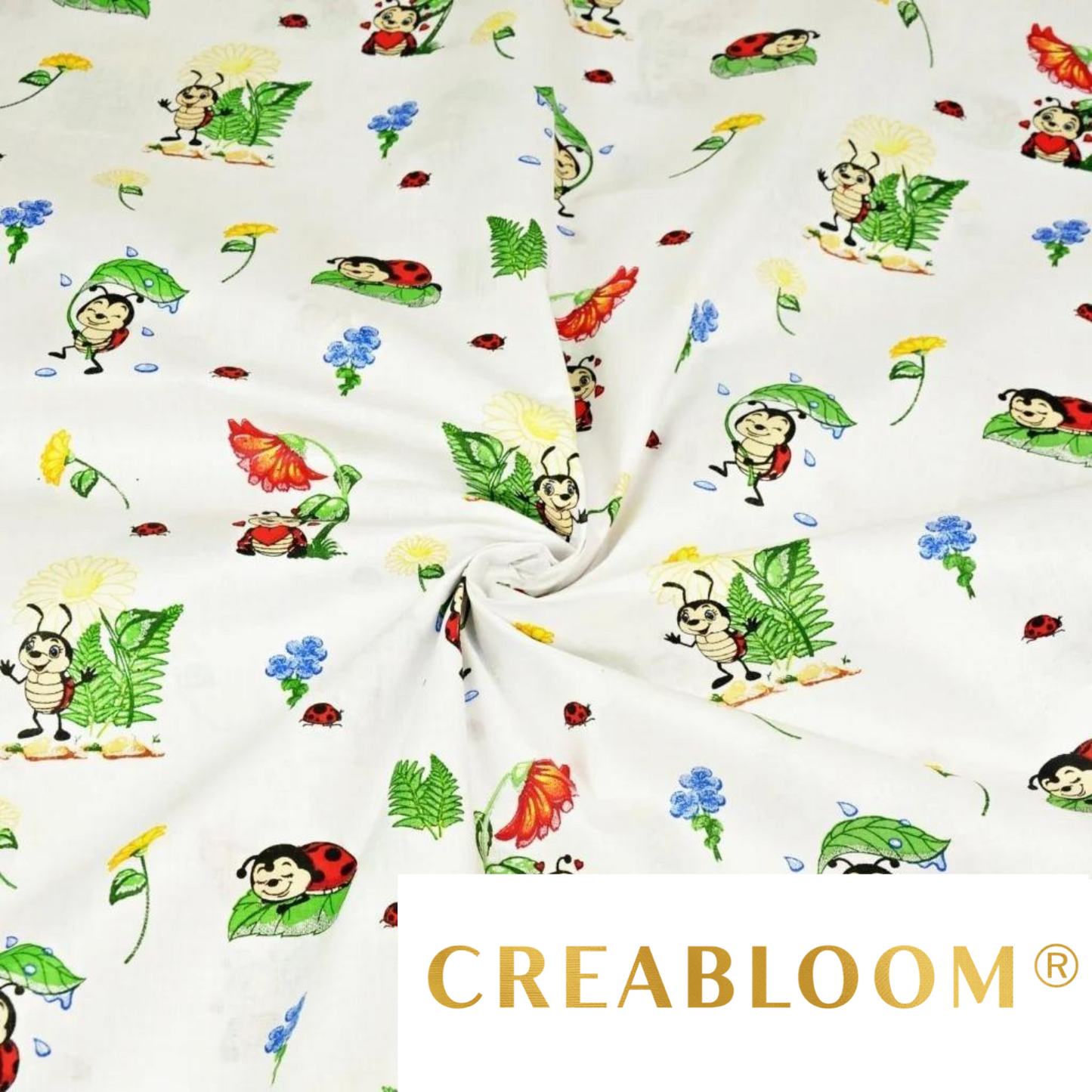 Tissu Coton Motif Coccinelles