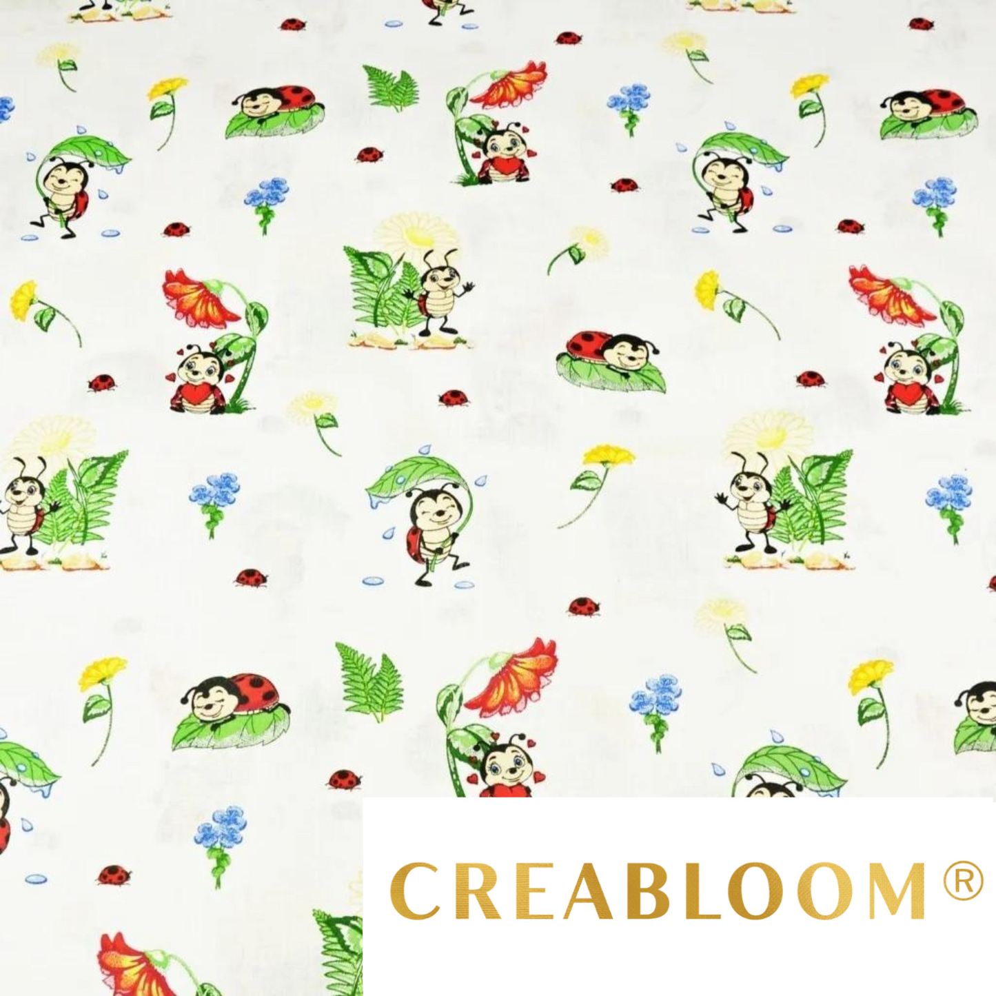 Tissu Coton Motif Coccinelles
