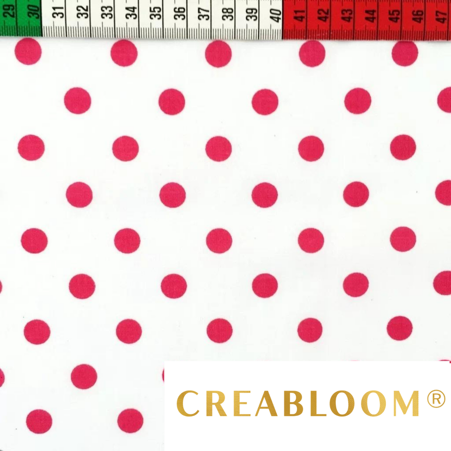 Tissu Coton Motif À Pois De 11Mm