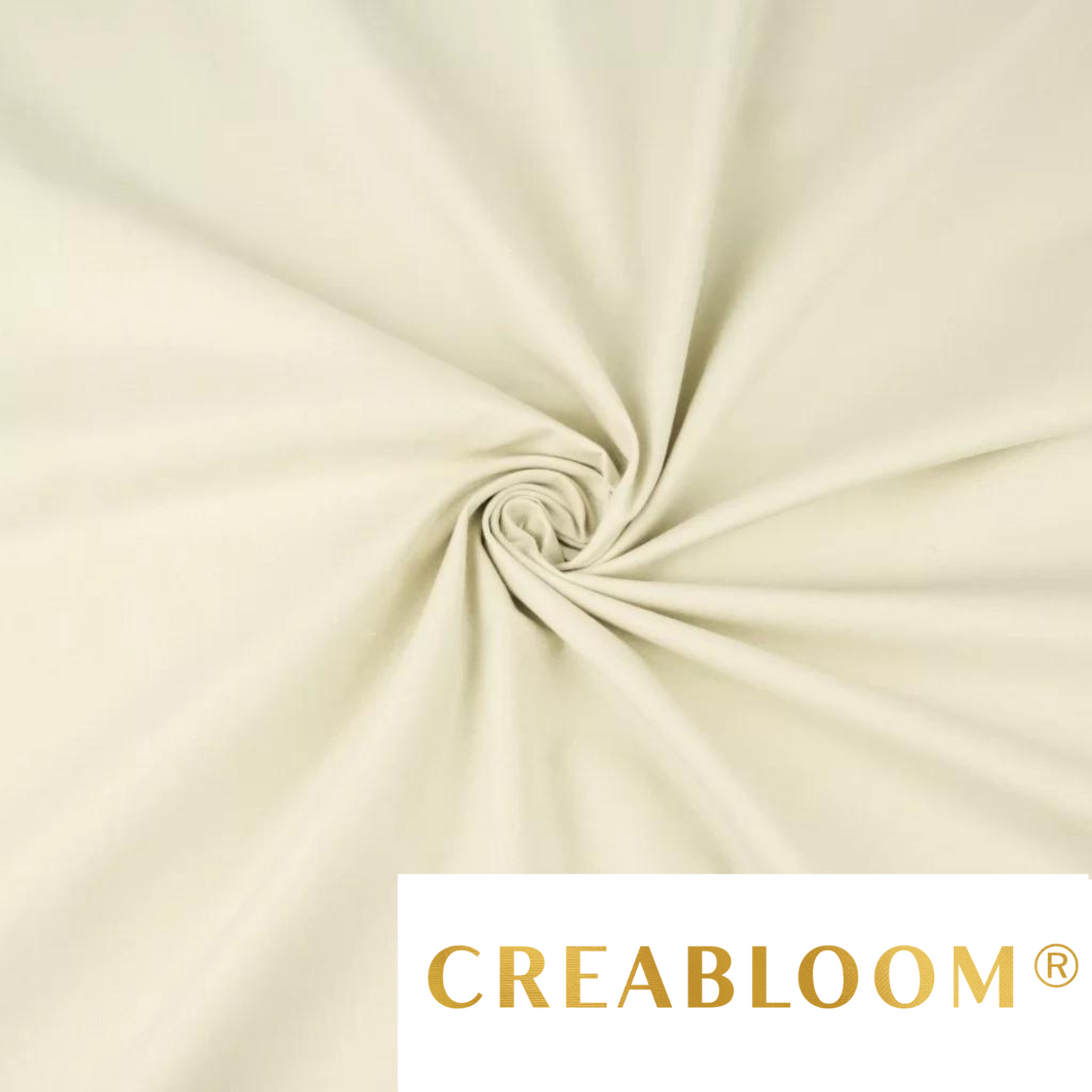 Tissu Coton Uni Beige Clair