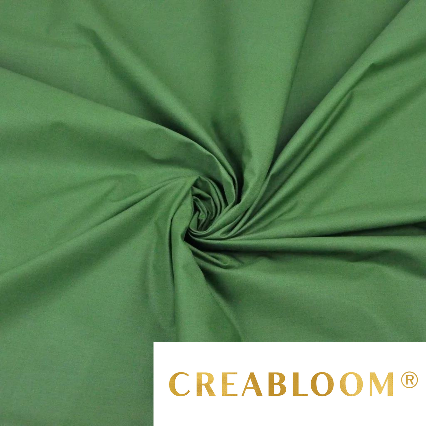 Tissu Coton Uni Vert
