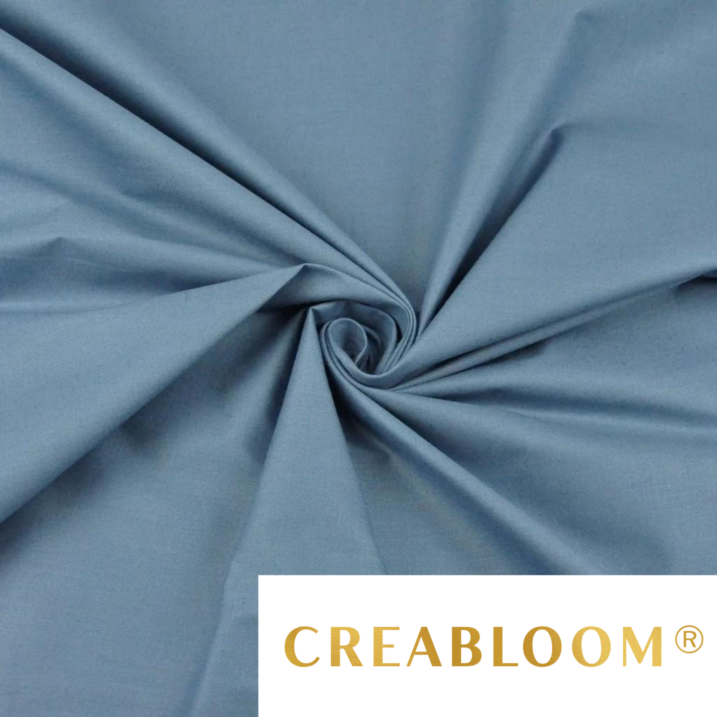 Tissu Coton Uni Bleu