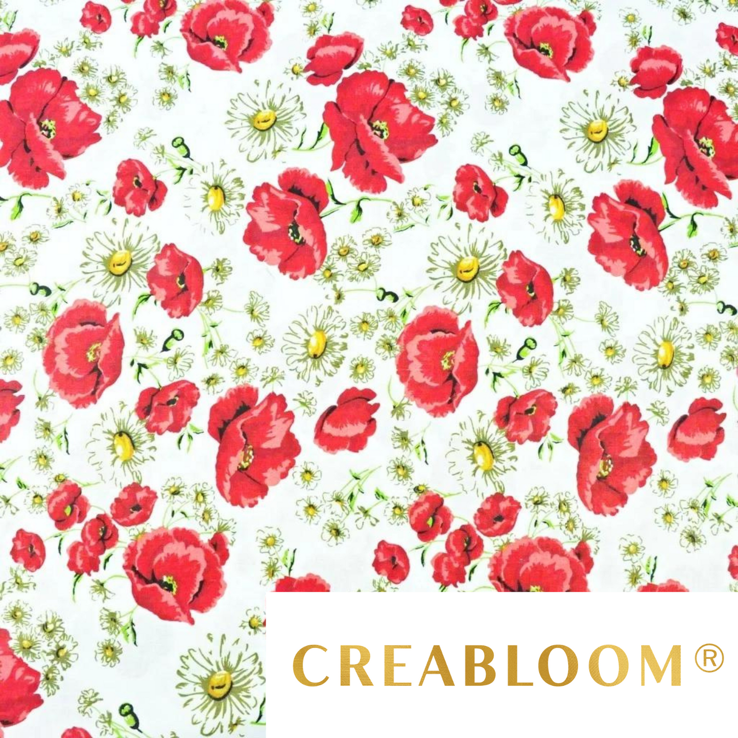 Tissu Coton Motif Fleurs