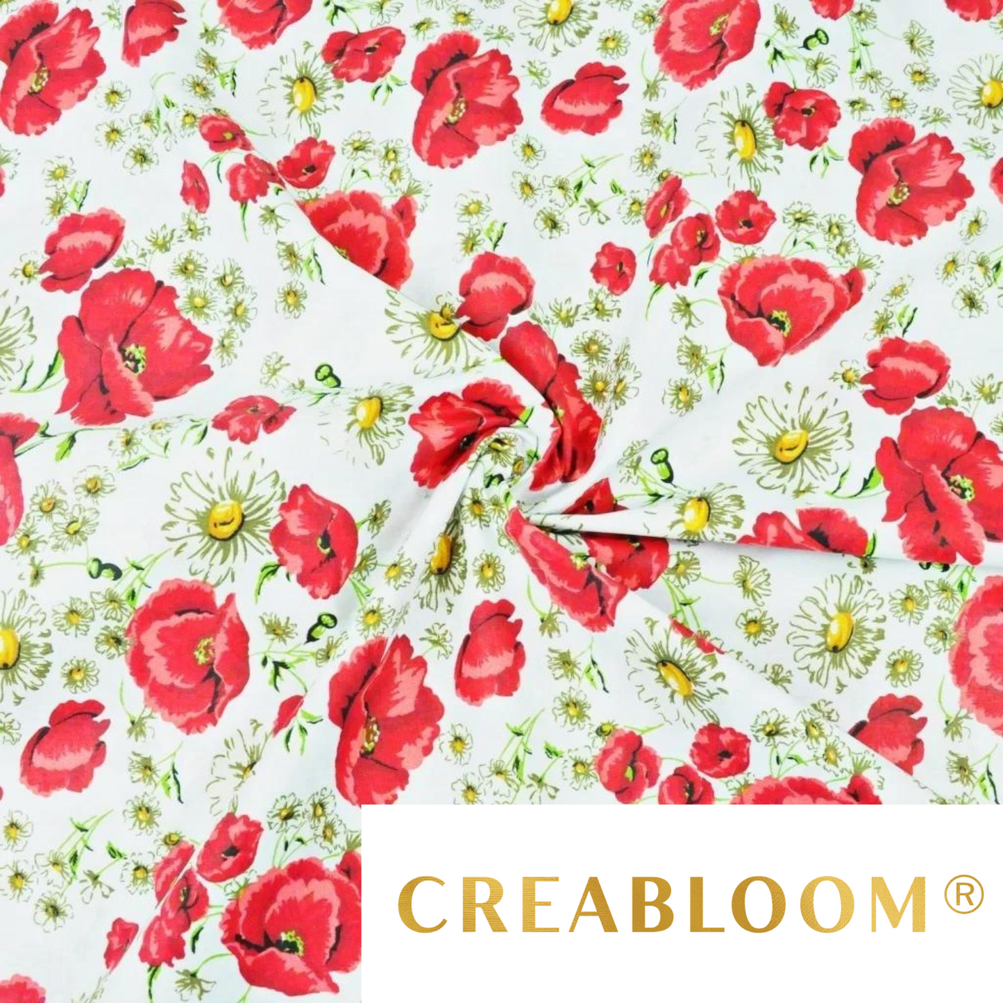 Tissu Coton Motif Fleurs