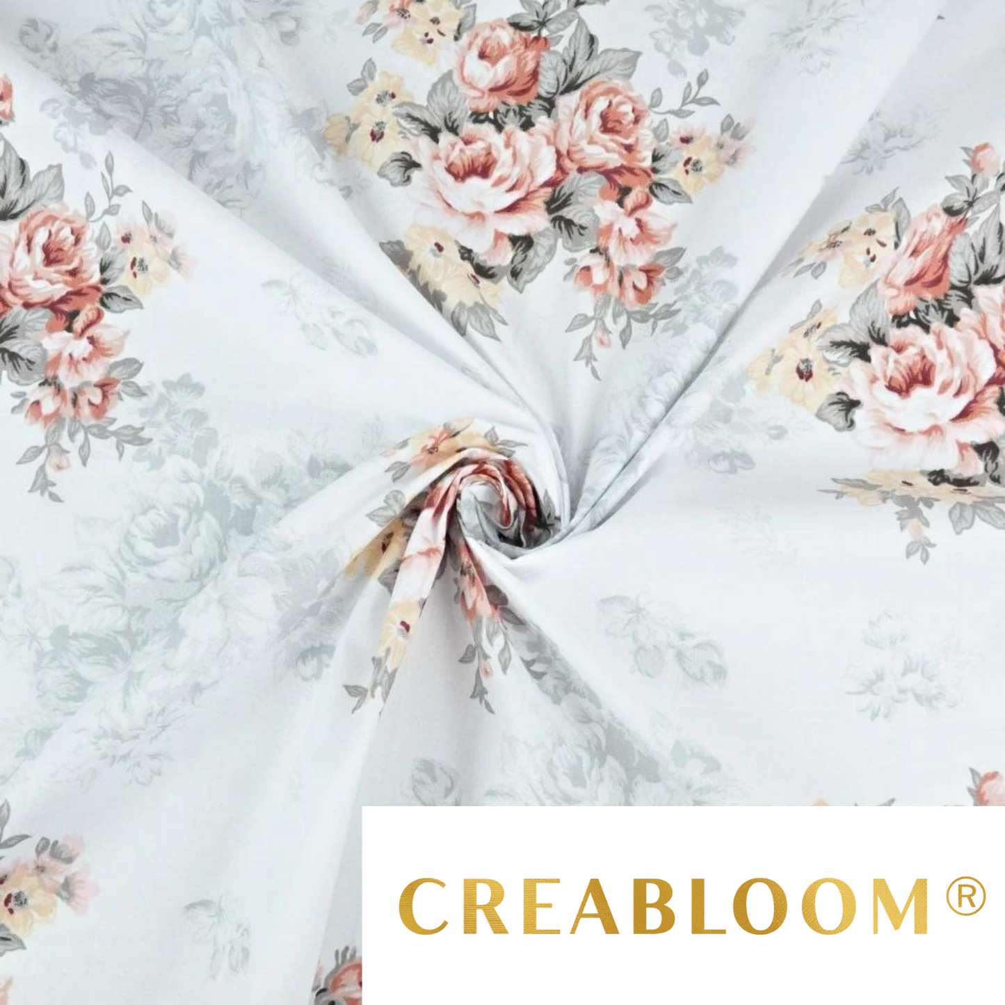 Tissu Coton Motif Fleurs