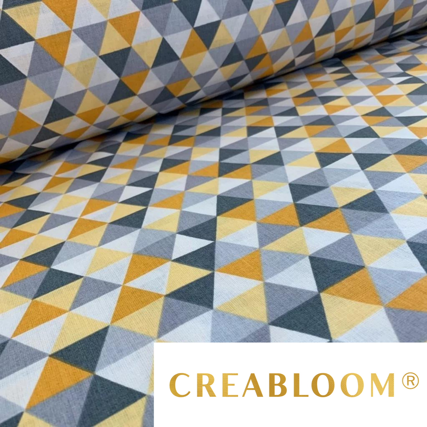 Tissu Coton Motif Triangles