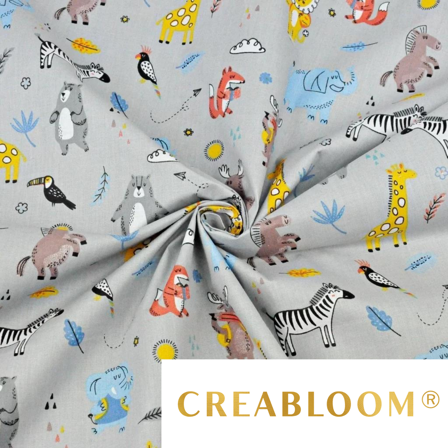 Tissu Coton Motif Animaux