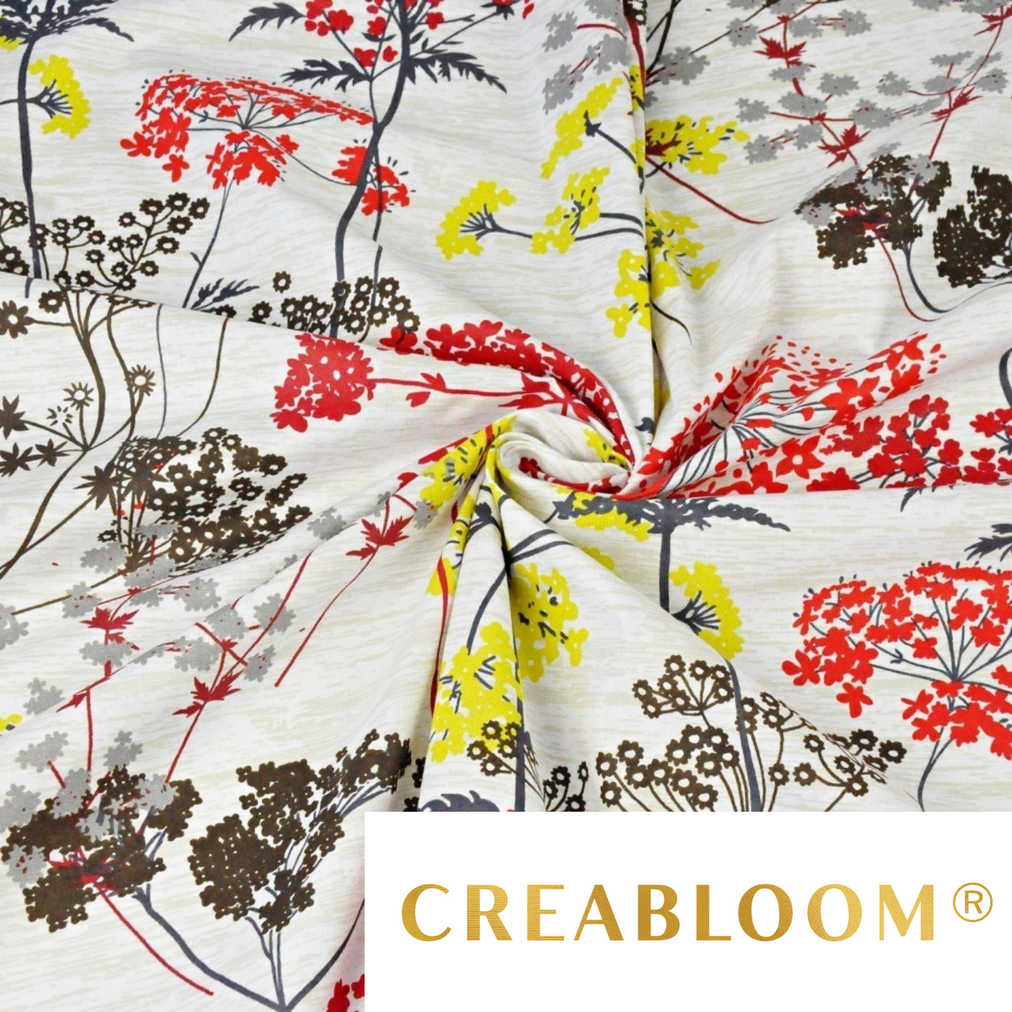 Tissu Coton Motif Fleurs