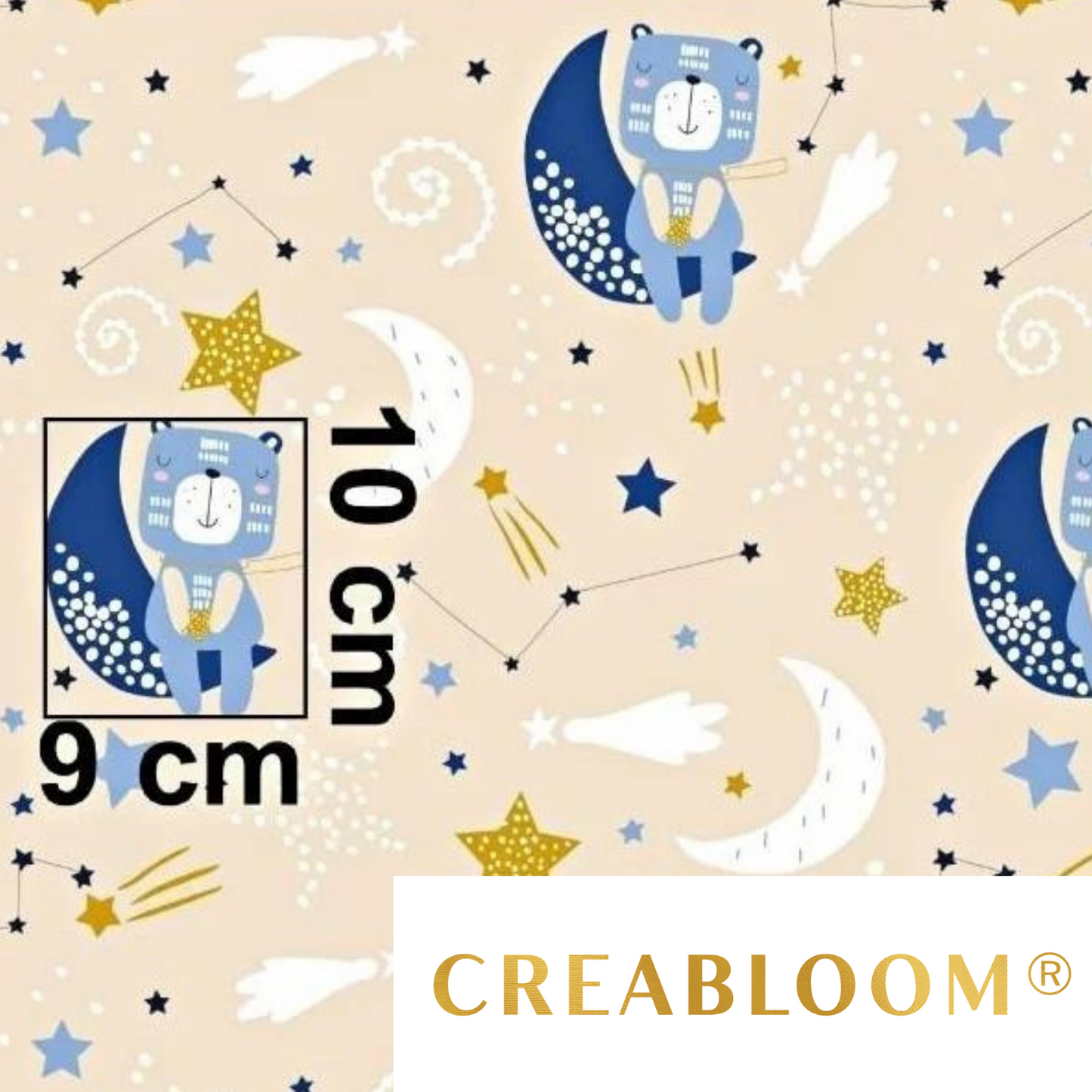 Tissu Coton Motif Oursons