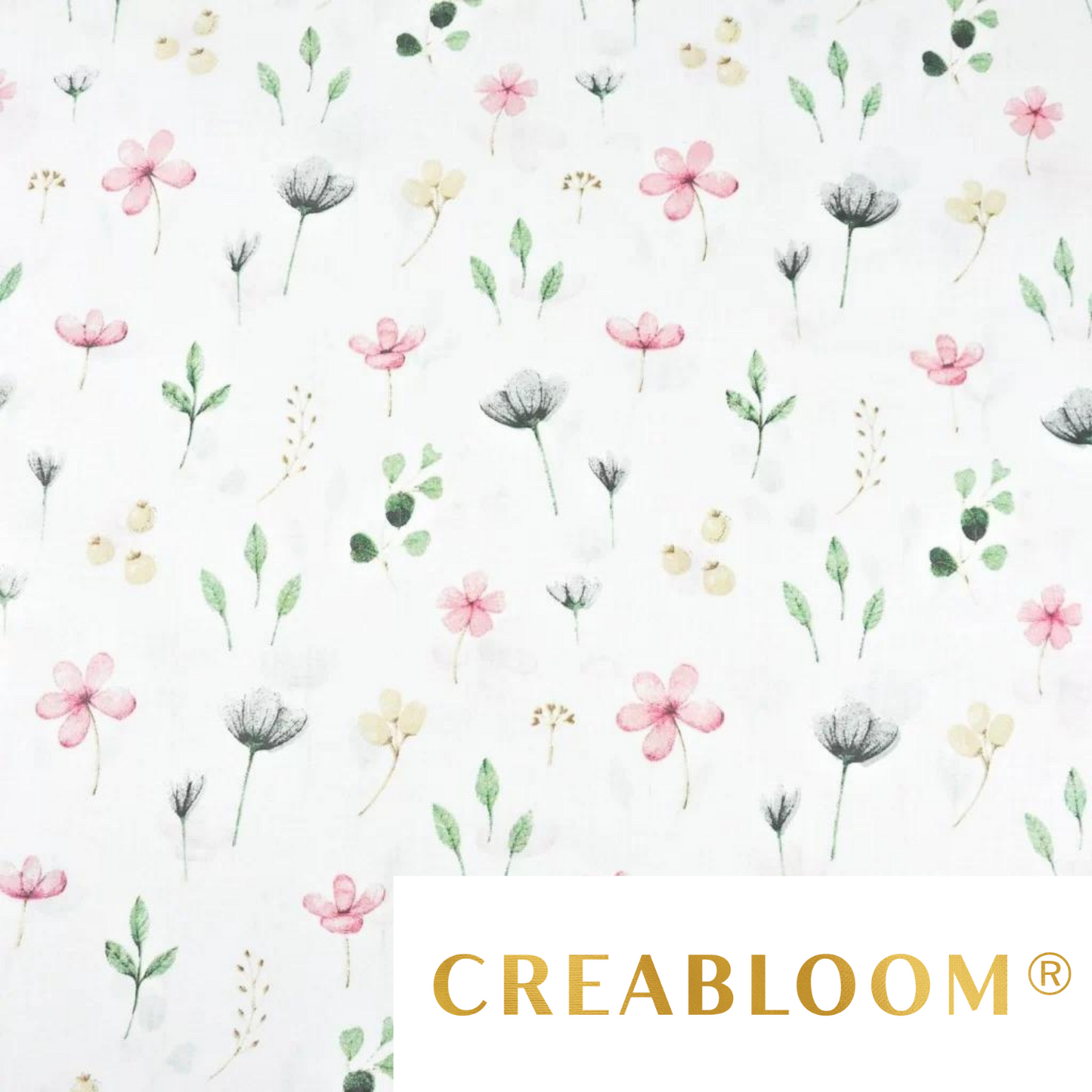 Tissu Coton Motif Fleurs