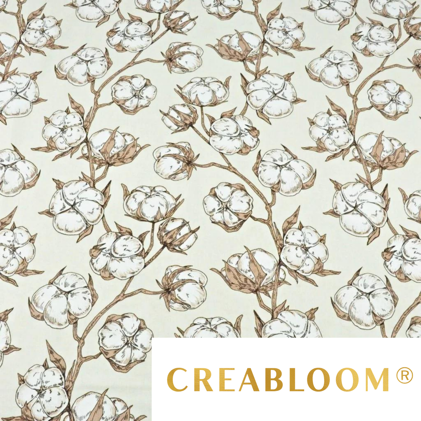 Tissu Coton Motif Fleurs De