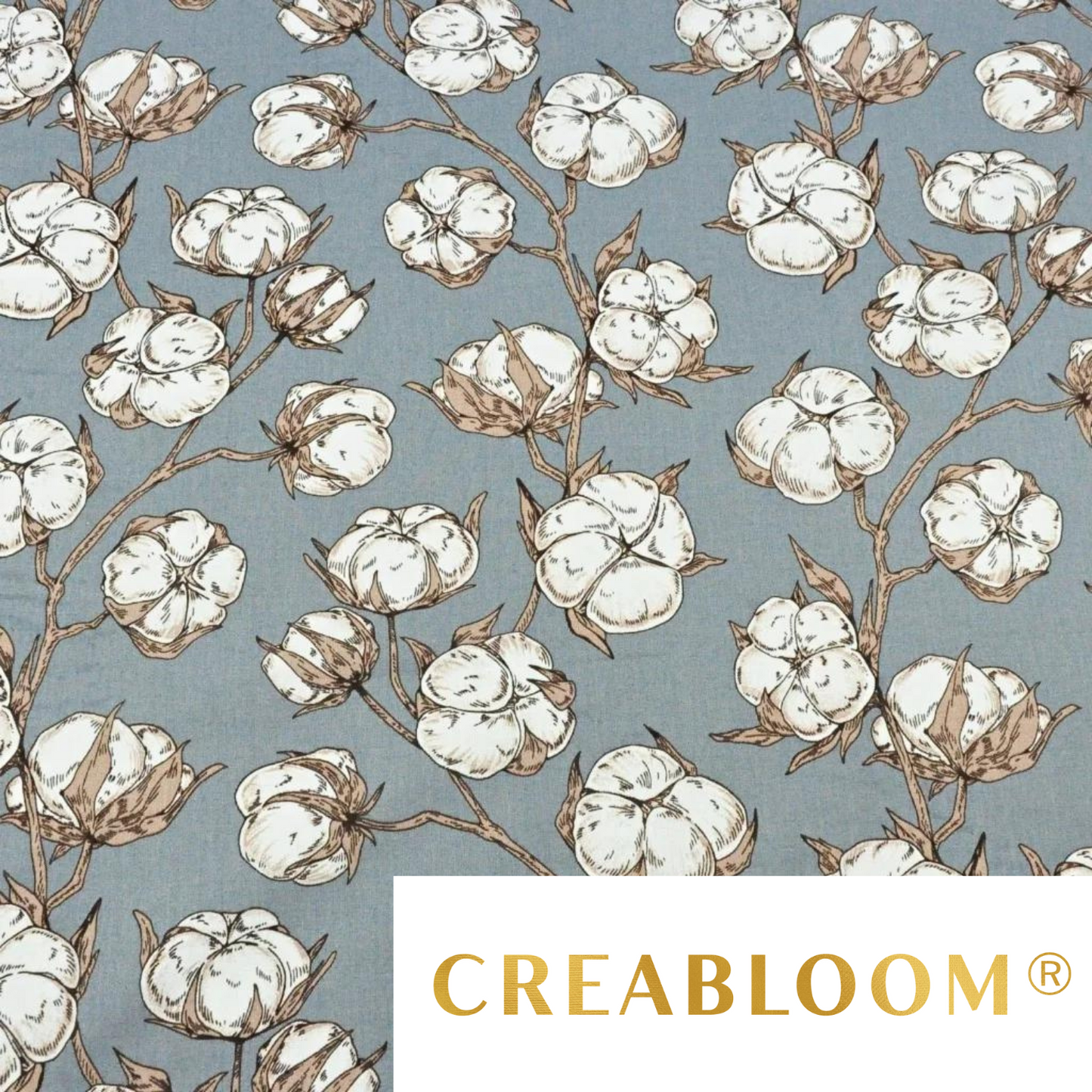 Tissu Coton Motif Fleurs De