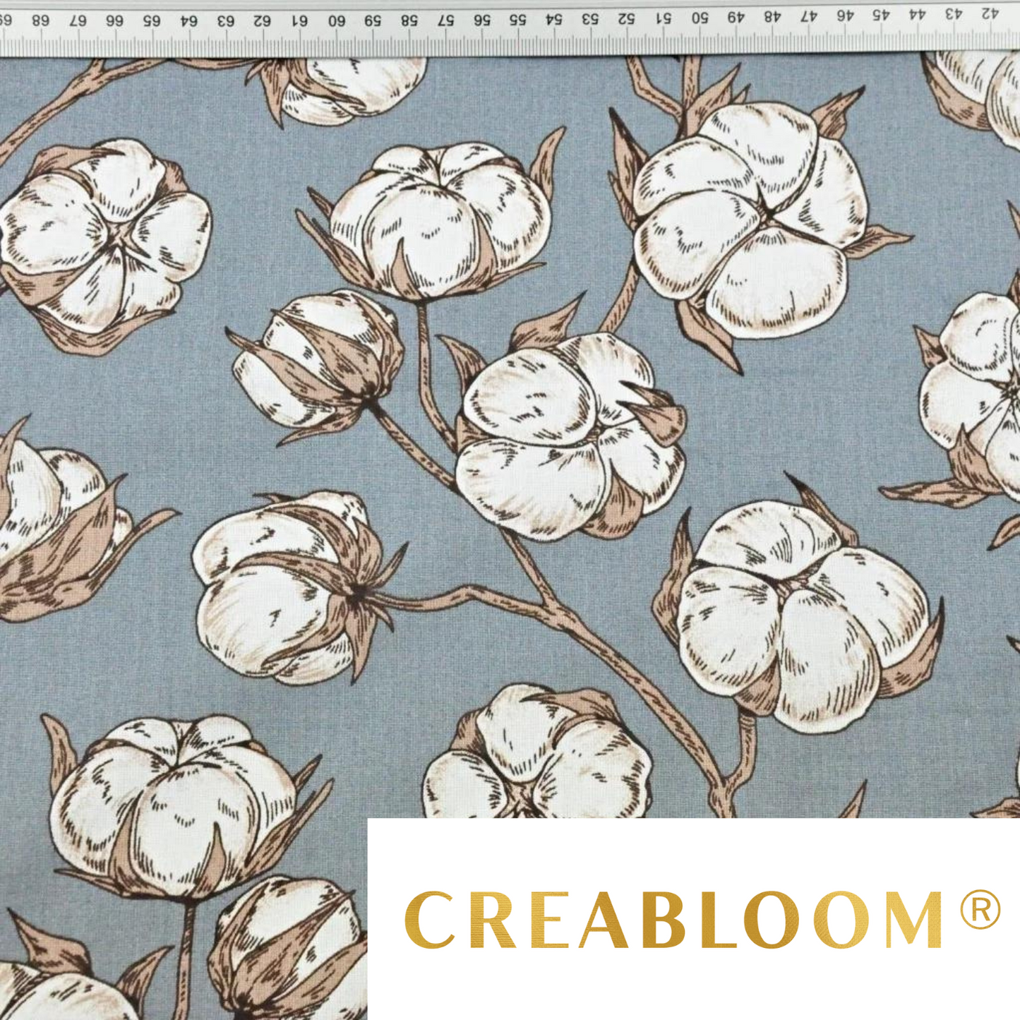 Tissu Coton Motif Fleurs De
