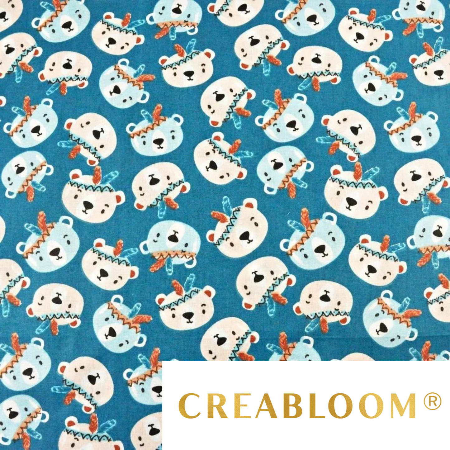 Tissu Coton Motif Oursons