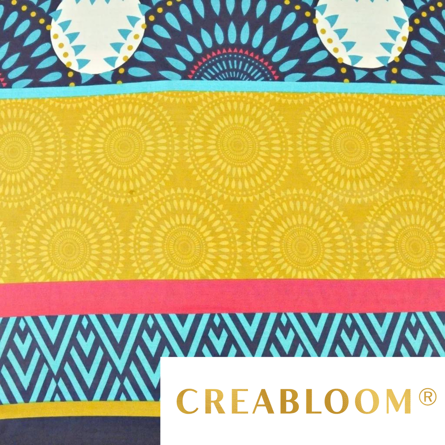 Tissu Coton Motif Mandalas