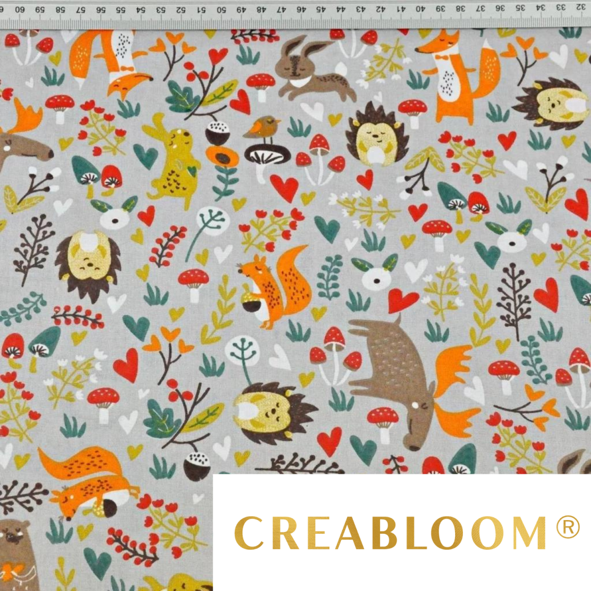Tissu Coton Motif Animaux