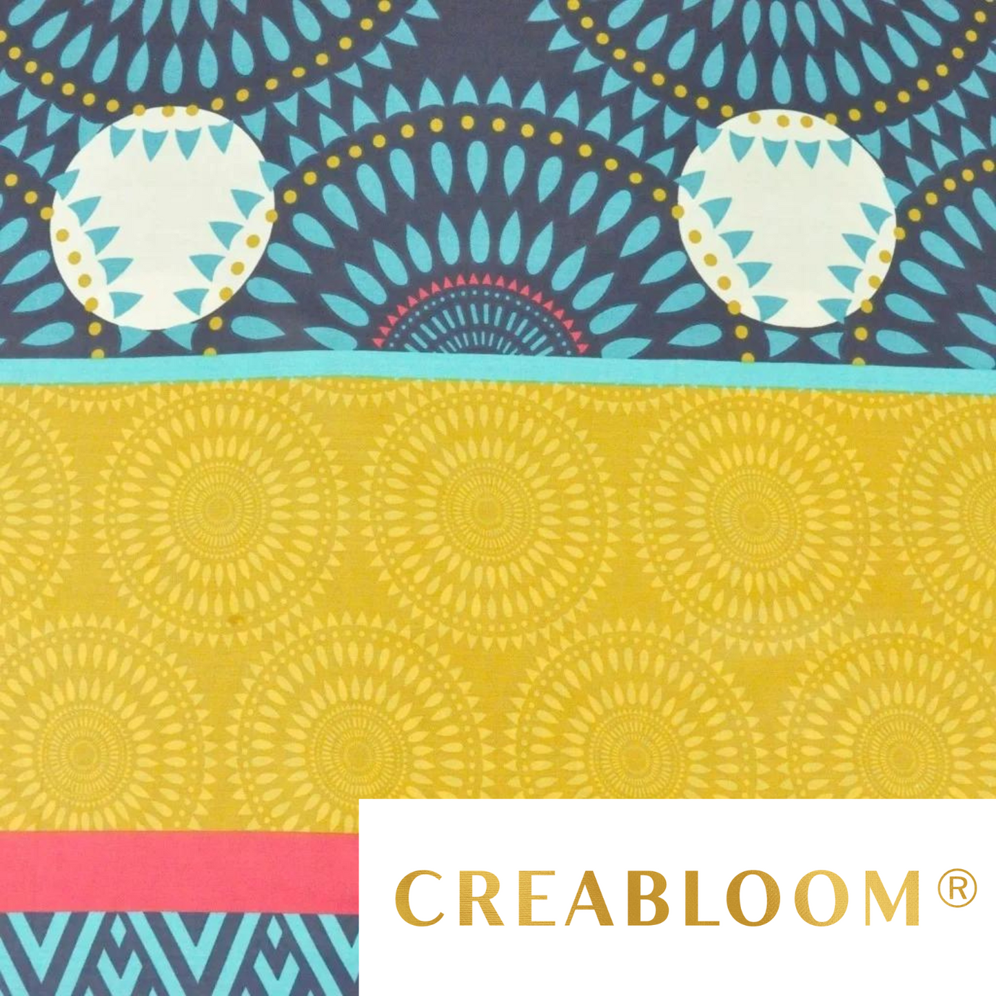 Tissu Coton Motif Mandalas