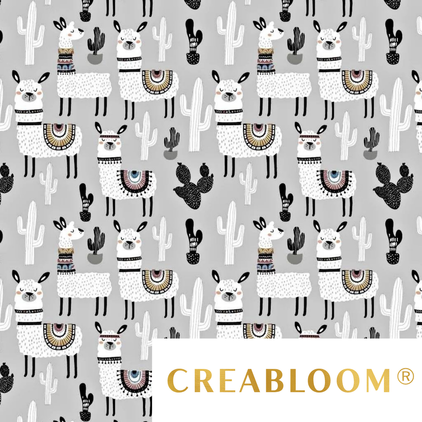 Tissu Coton Motif Alpagas