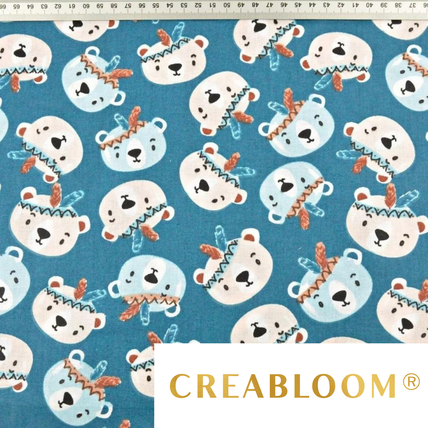 Tissu Coton Motif Oursons