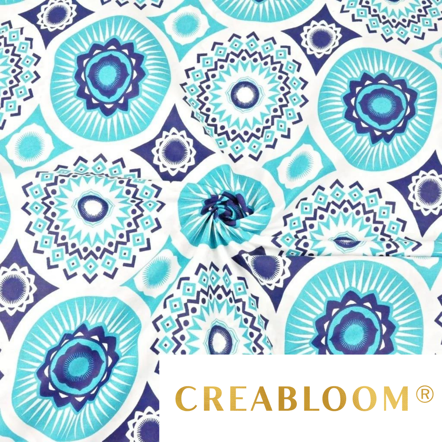 Tissu Coton Motif Mandalas