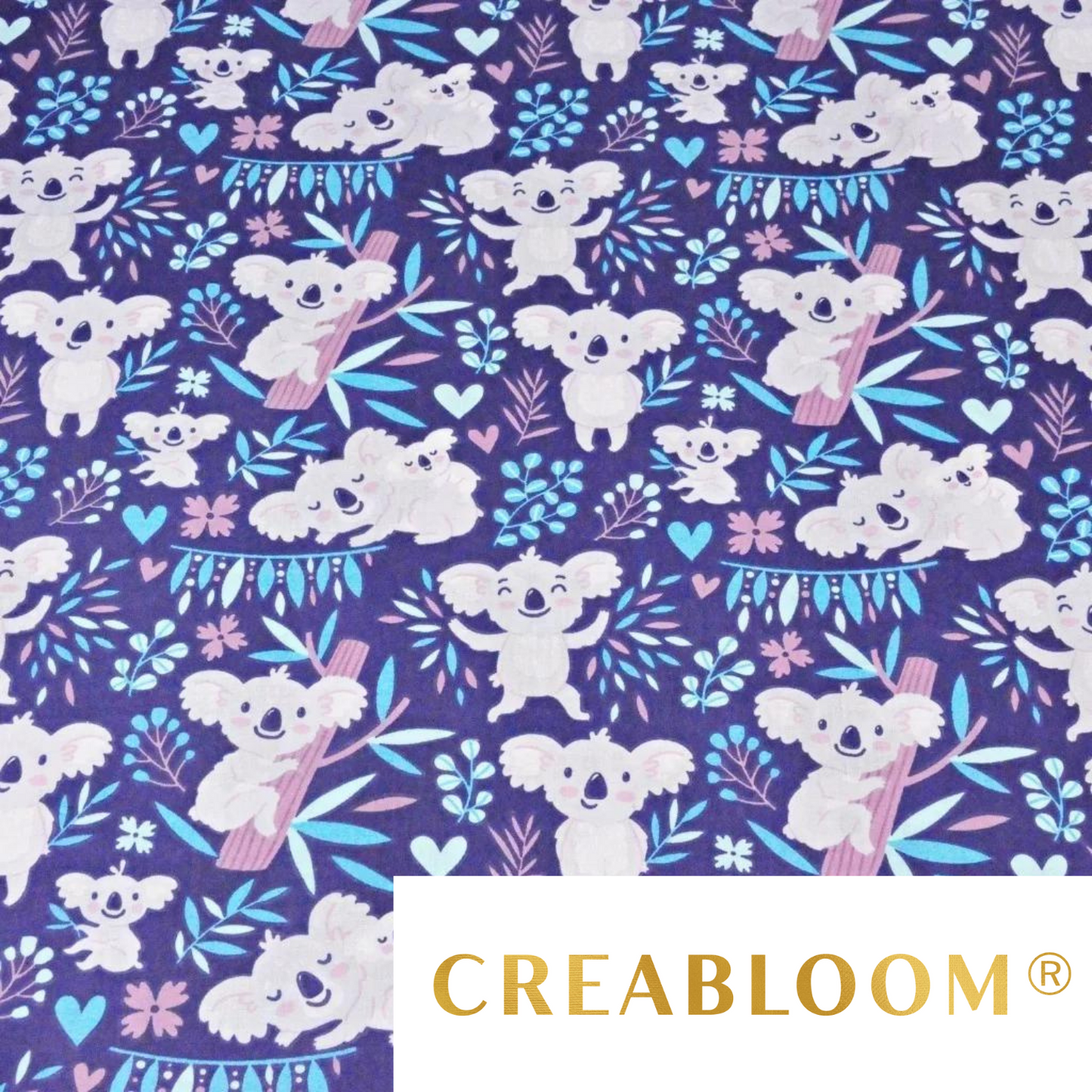Tissu Coton Motif Koalas