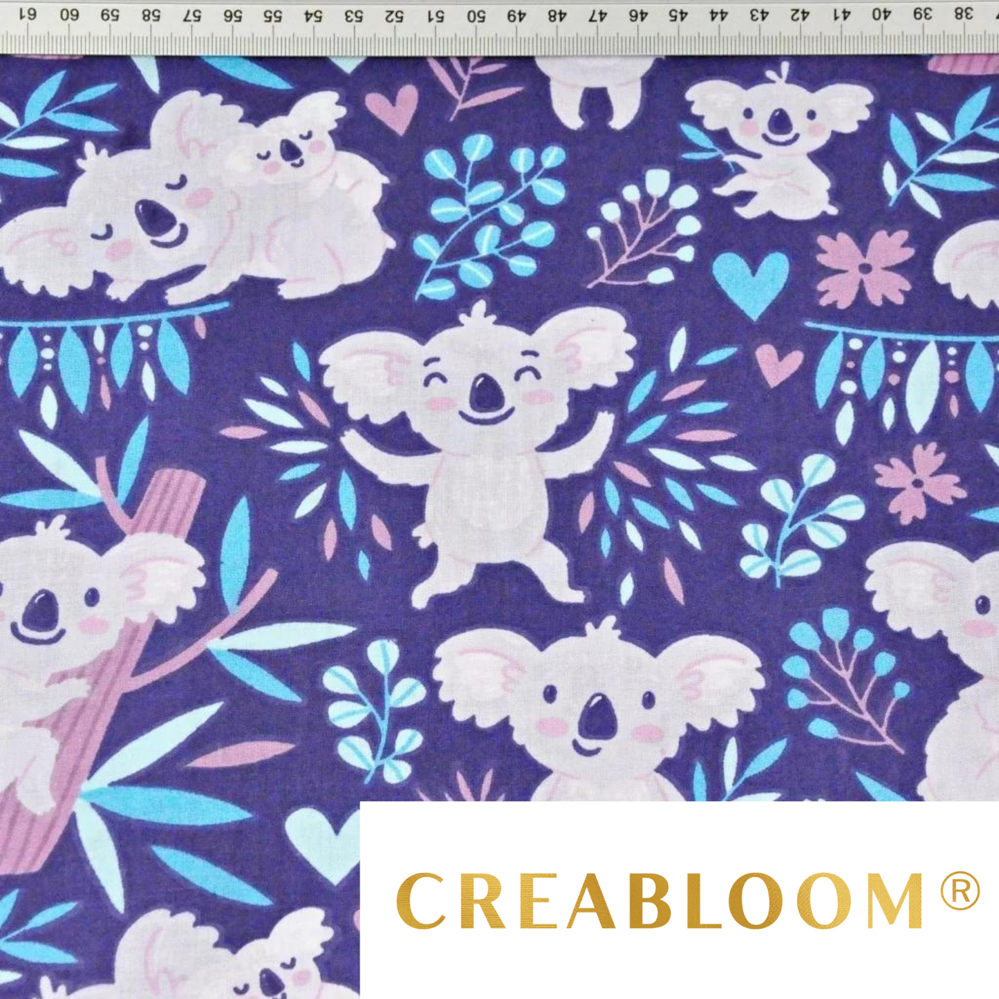 Tissu Coton Motif Koalas