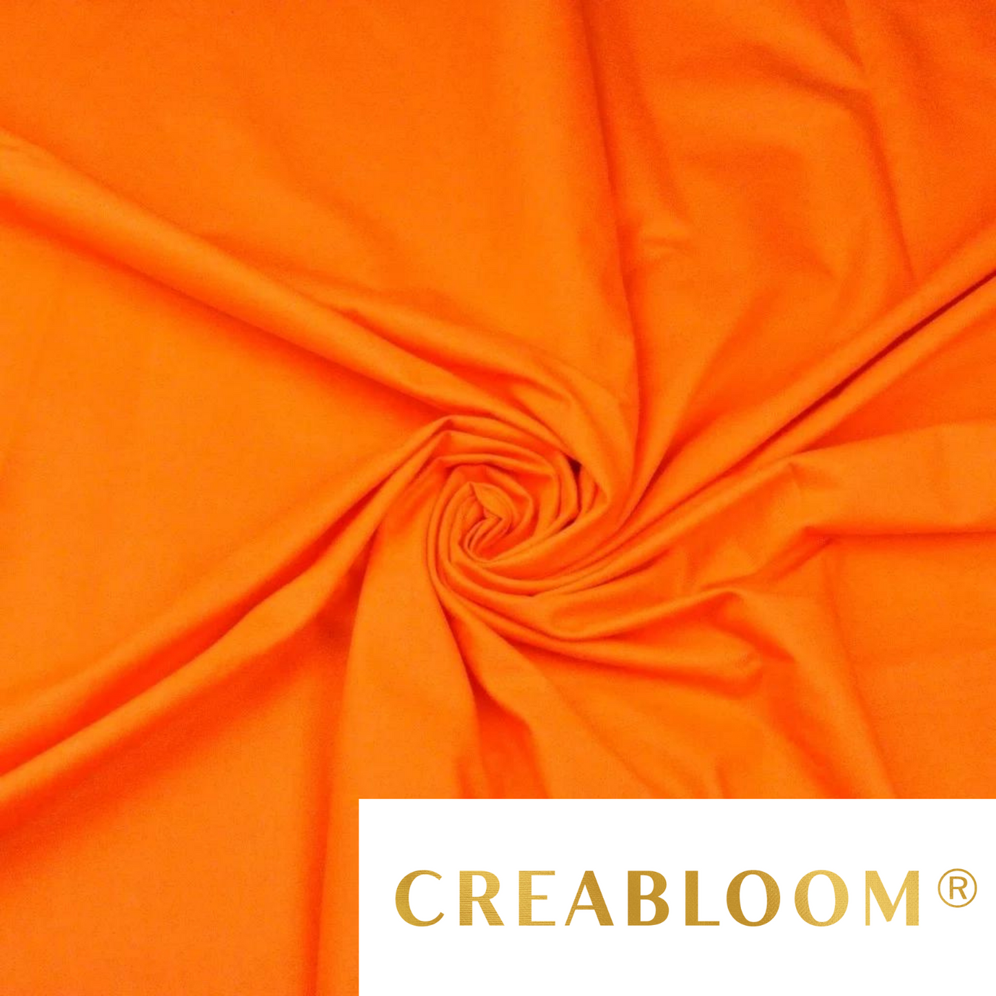 Tissu Coton Uni Orange