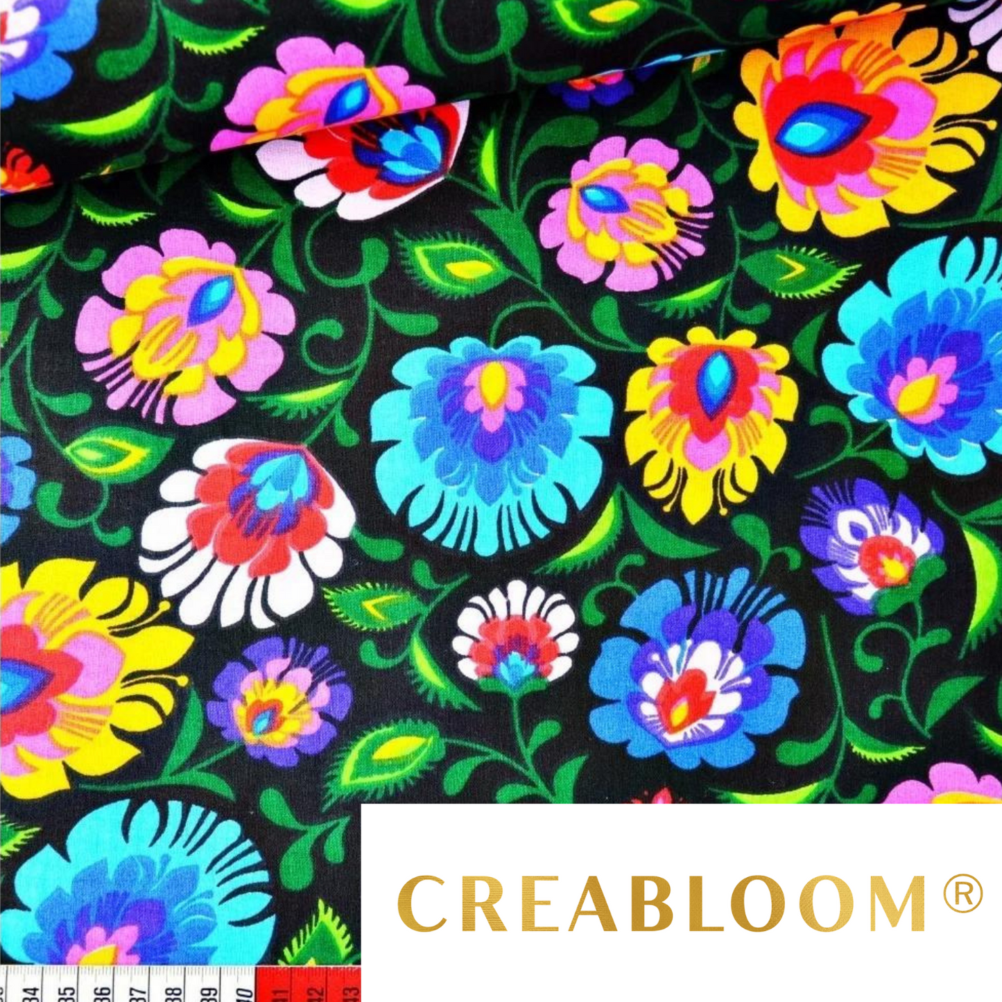 Tissu Coton Motif Fleurs