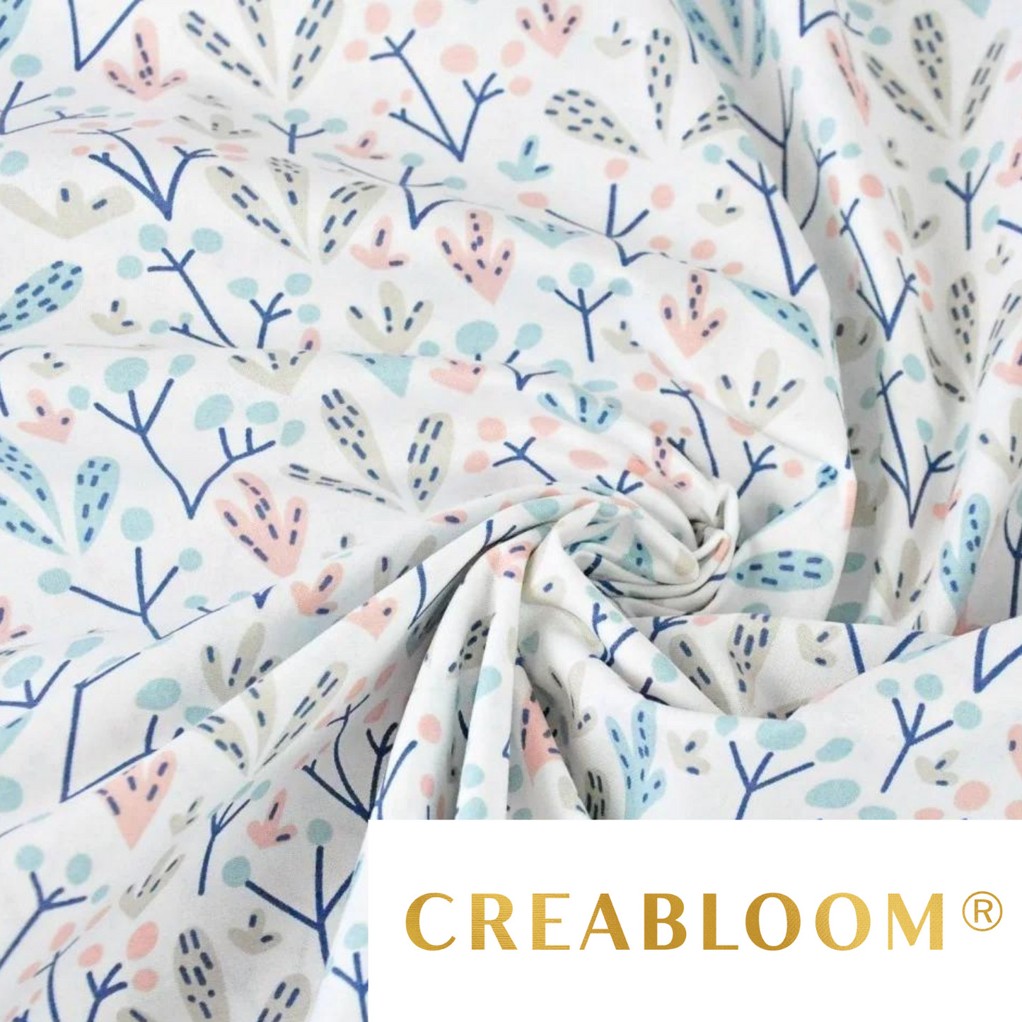 Tissu Coton Motif Fleurs