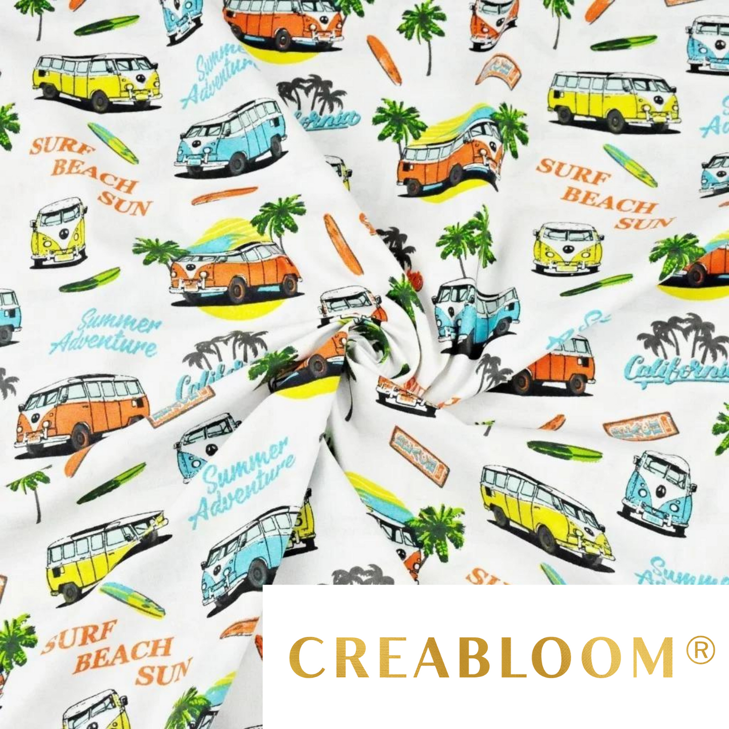 Tissu Coton Motif Californie
