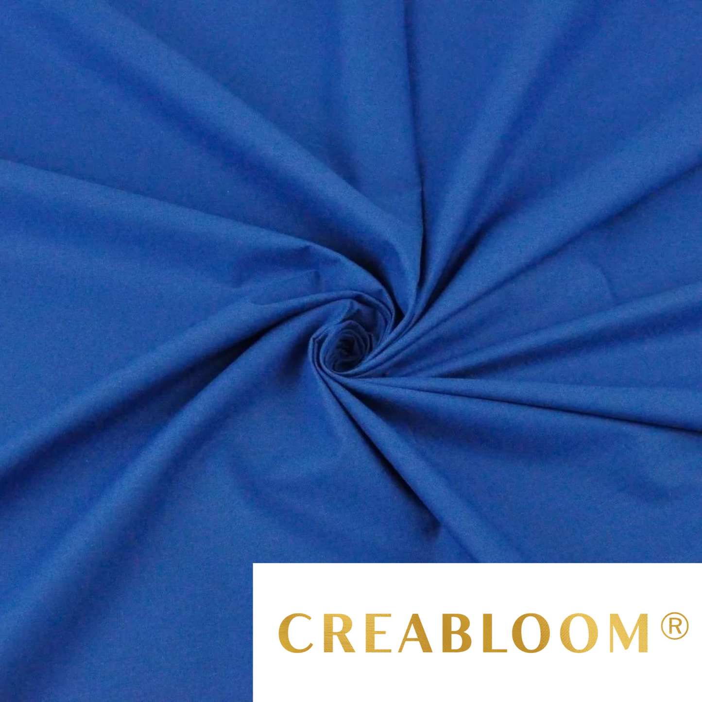 Tissu Coton Uni Bleu Saphir