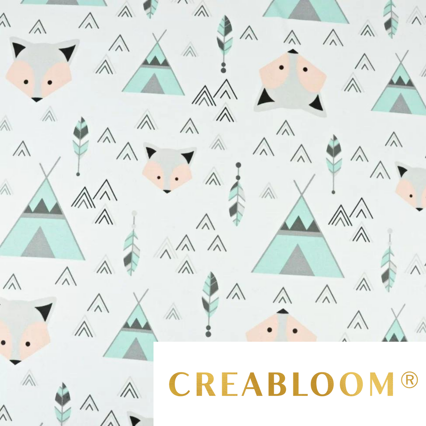 Tissu Coton Motif Renards